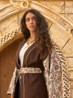 Chocolate Brown Embroidered Kaftan🌙✨