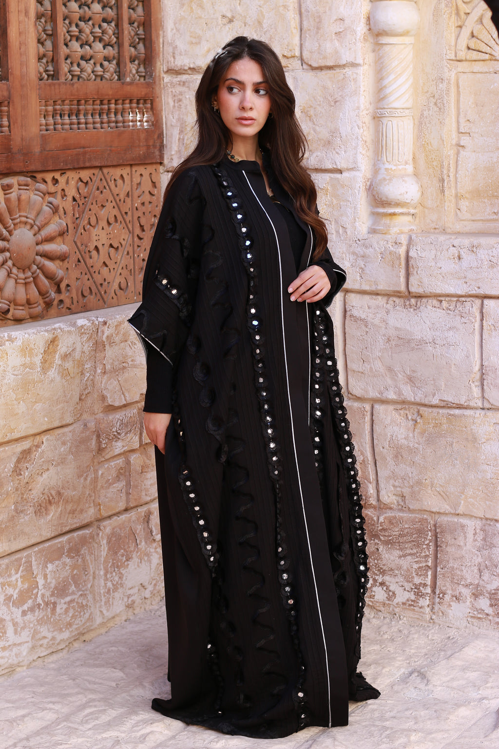 Crown of Shadows Royal Black Kaftan🌙✨