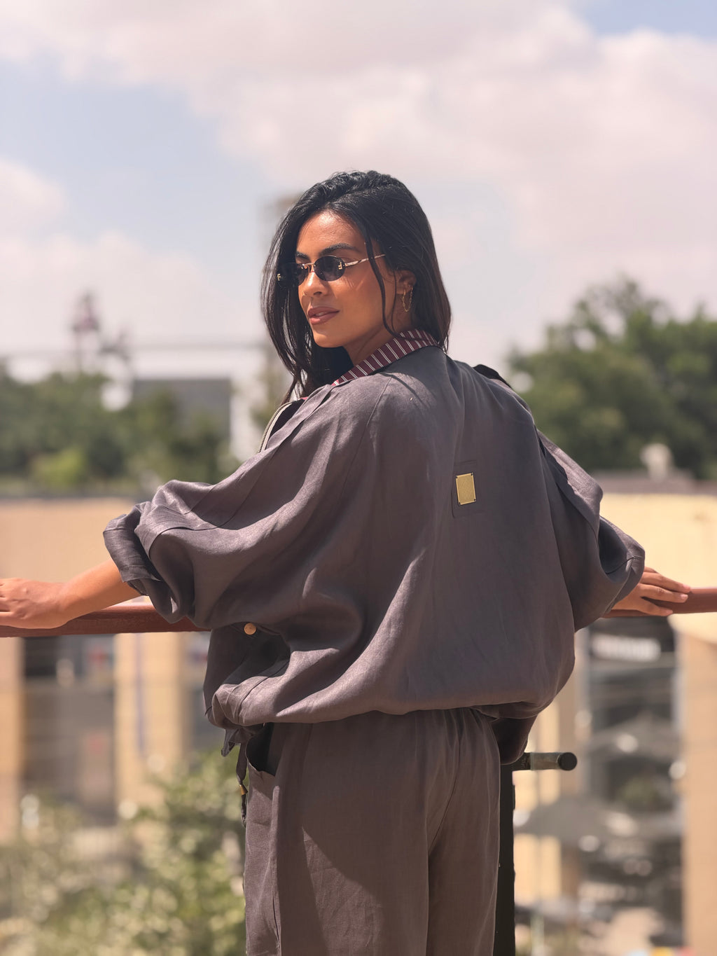 Hooded Shirt ( Grey )