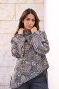Peacock Teal Handmade Top