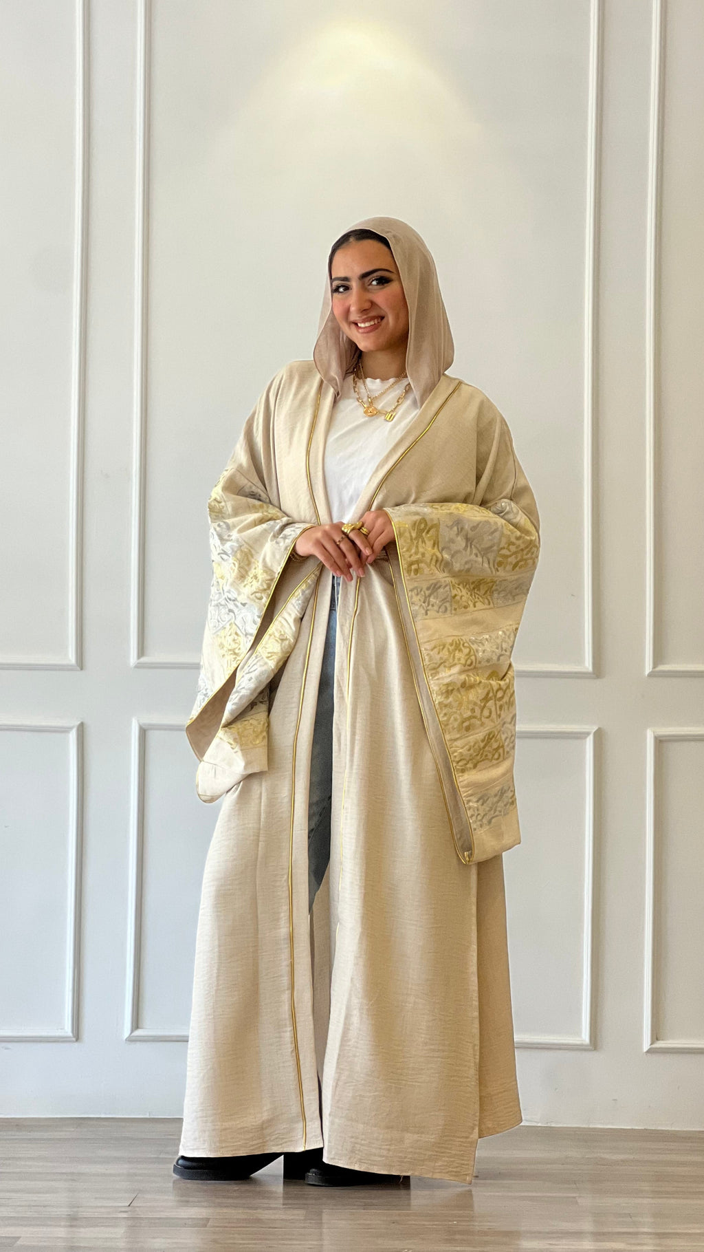 Elegant Beige Kaftan