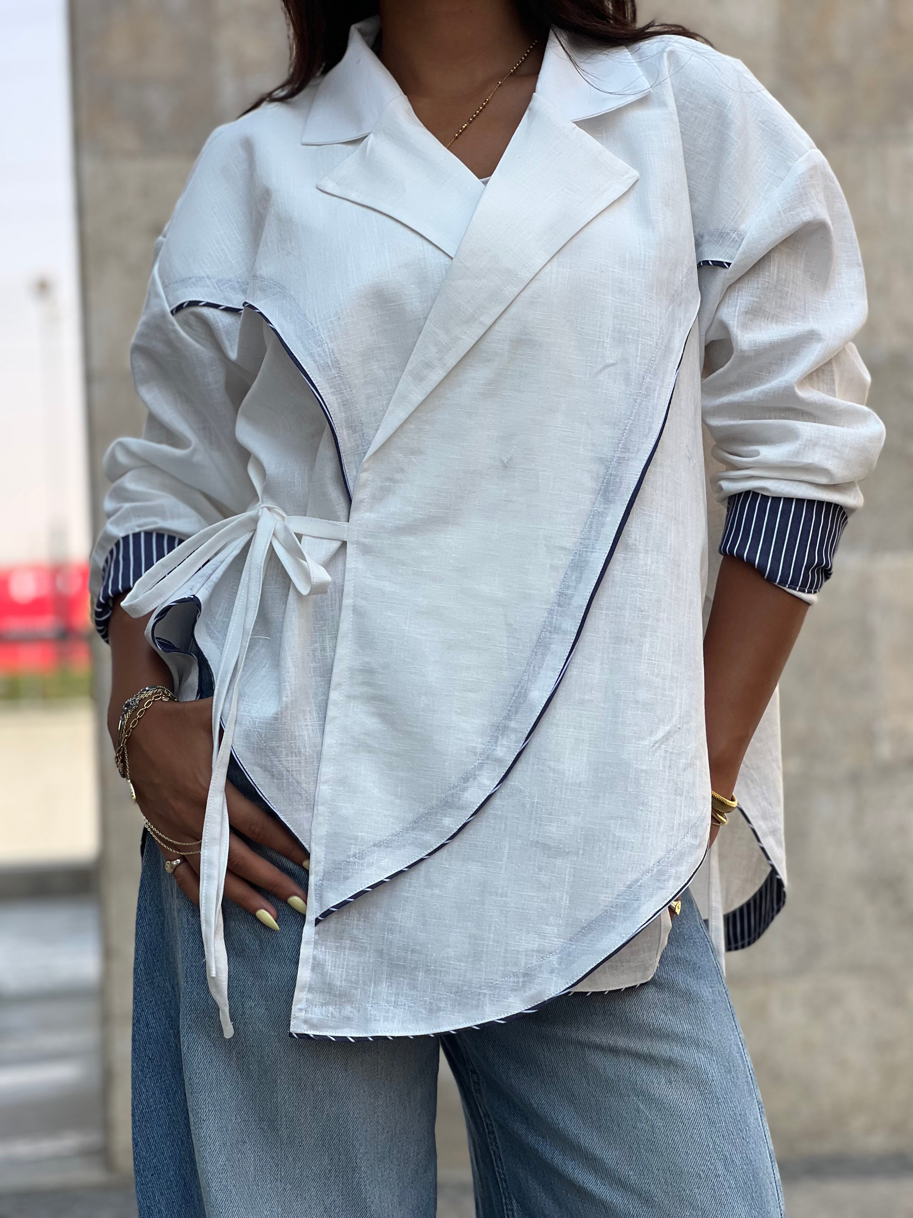 Cross-over Shirt (white)