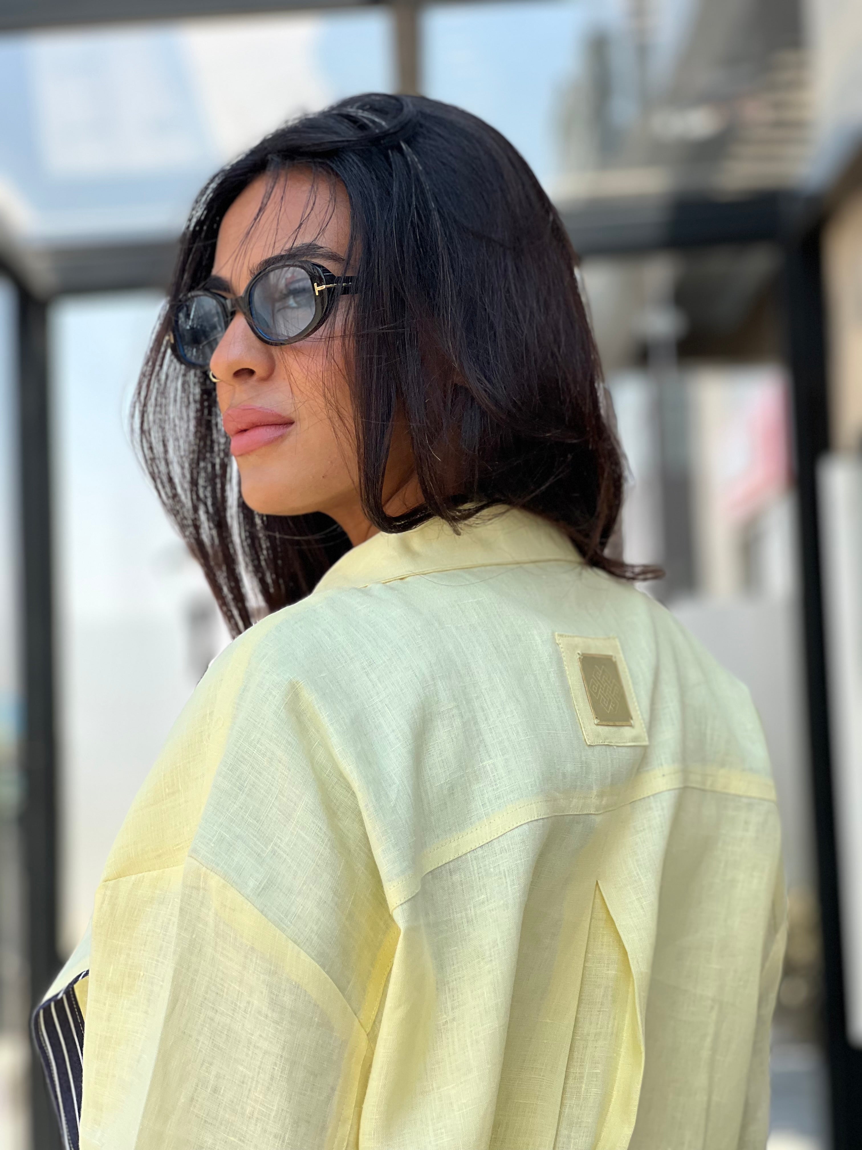 Cross-over Shirt (yellow)