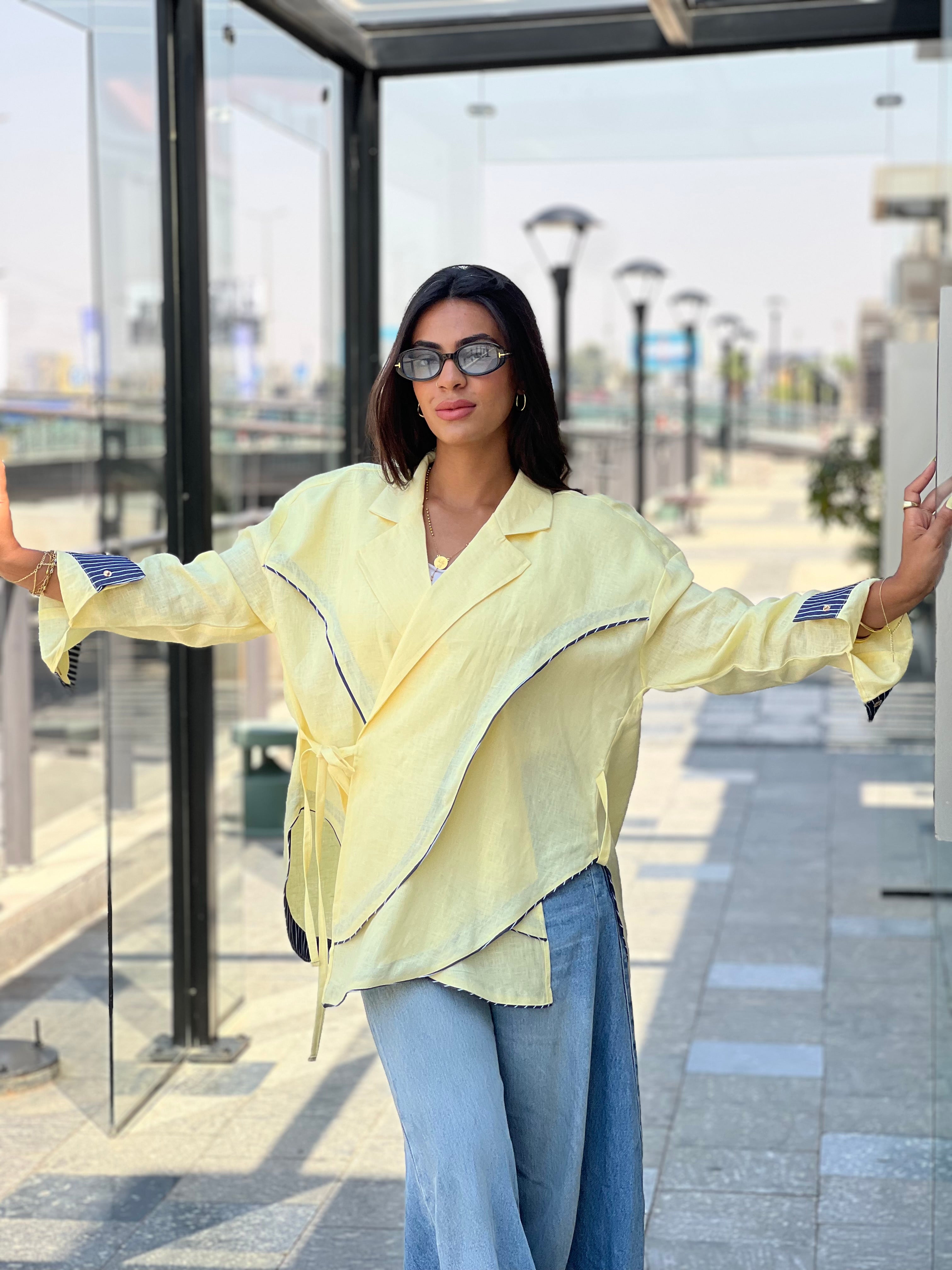 Cross-over Shirt (yellow)