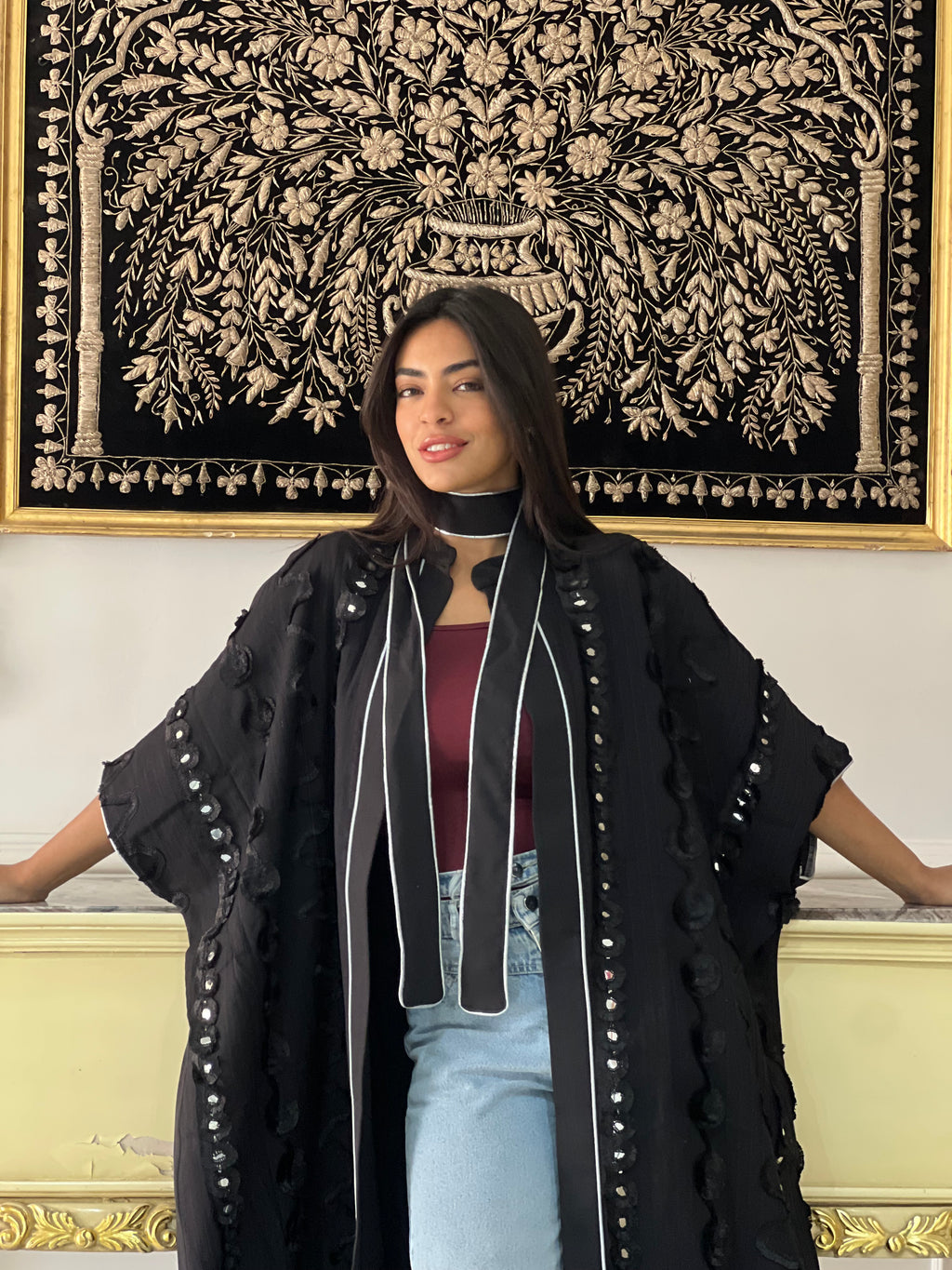 Crown of Shadows Royal Black Kaftan🌙✨