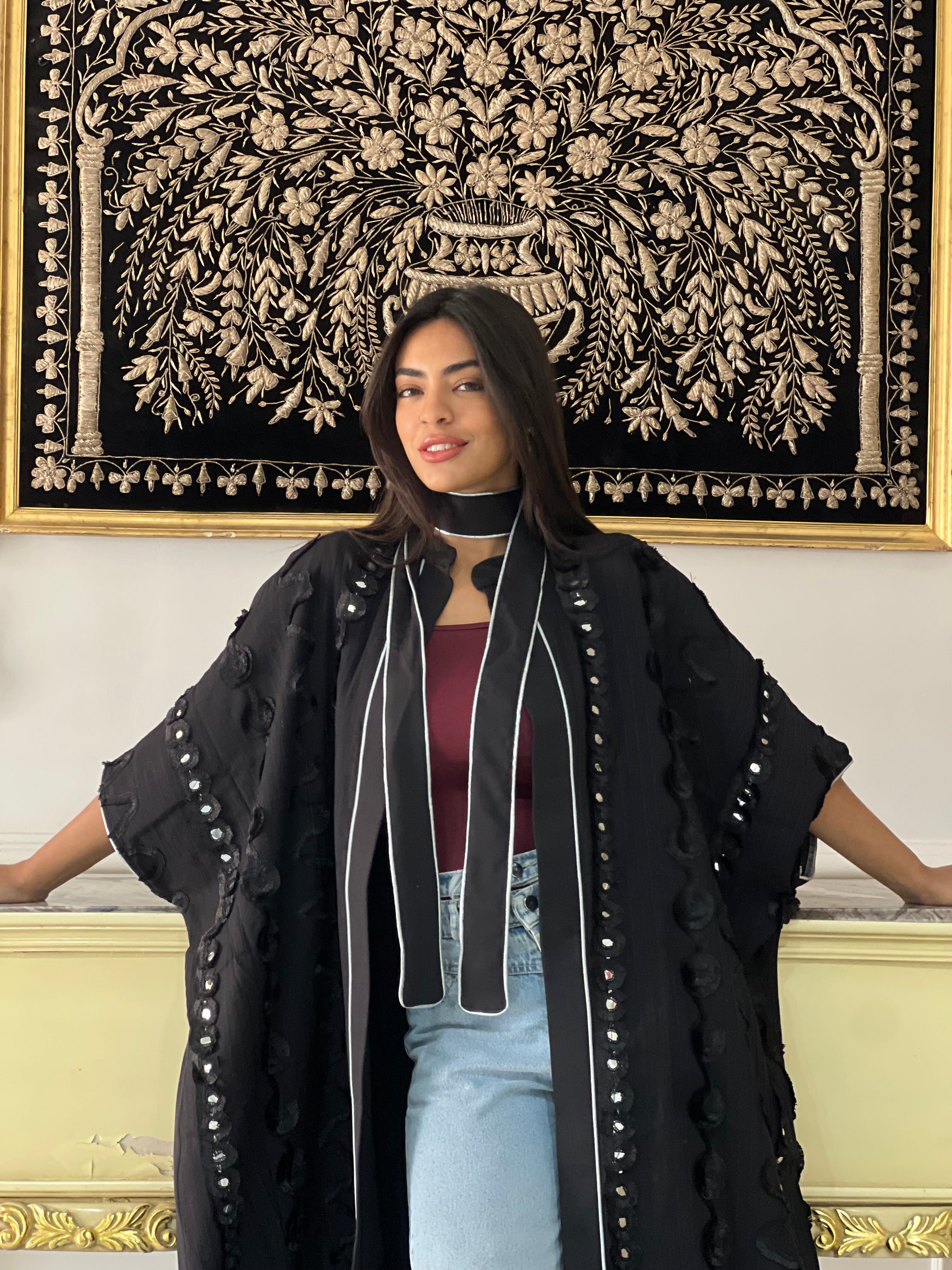 Crown of Shadows Royal Black Kaftan🌙✨