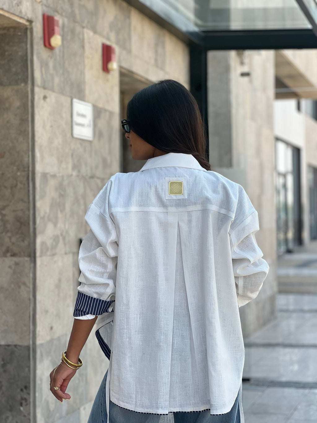 Cross-over Shirt (white)