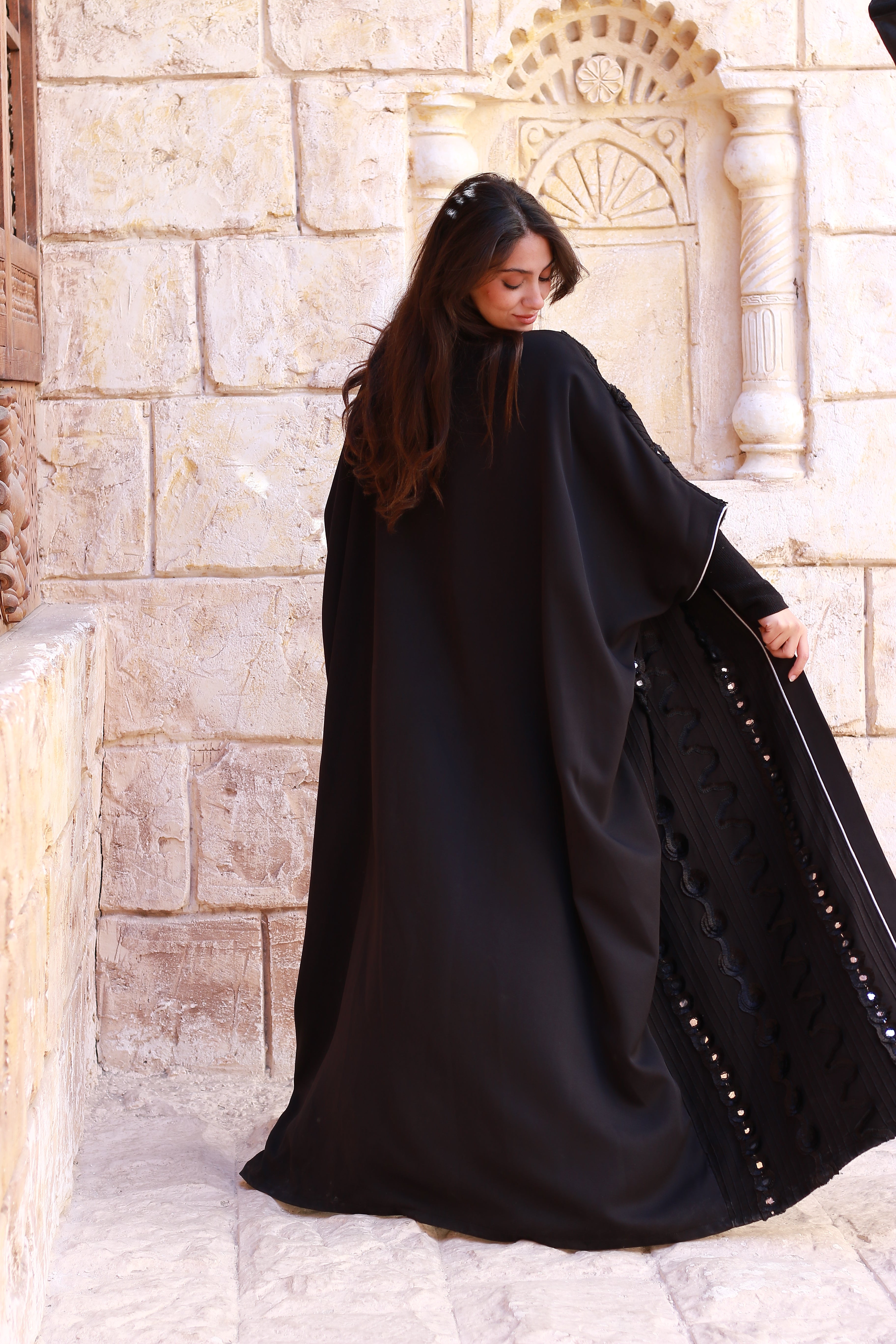 Crown of Shadows Royal Black Kaftan🌙✨