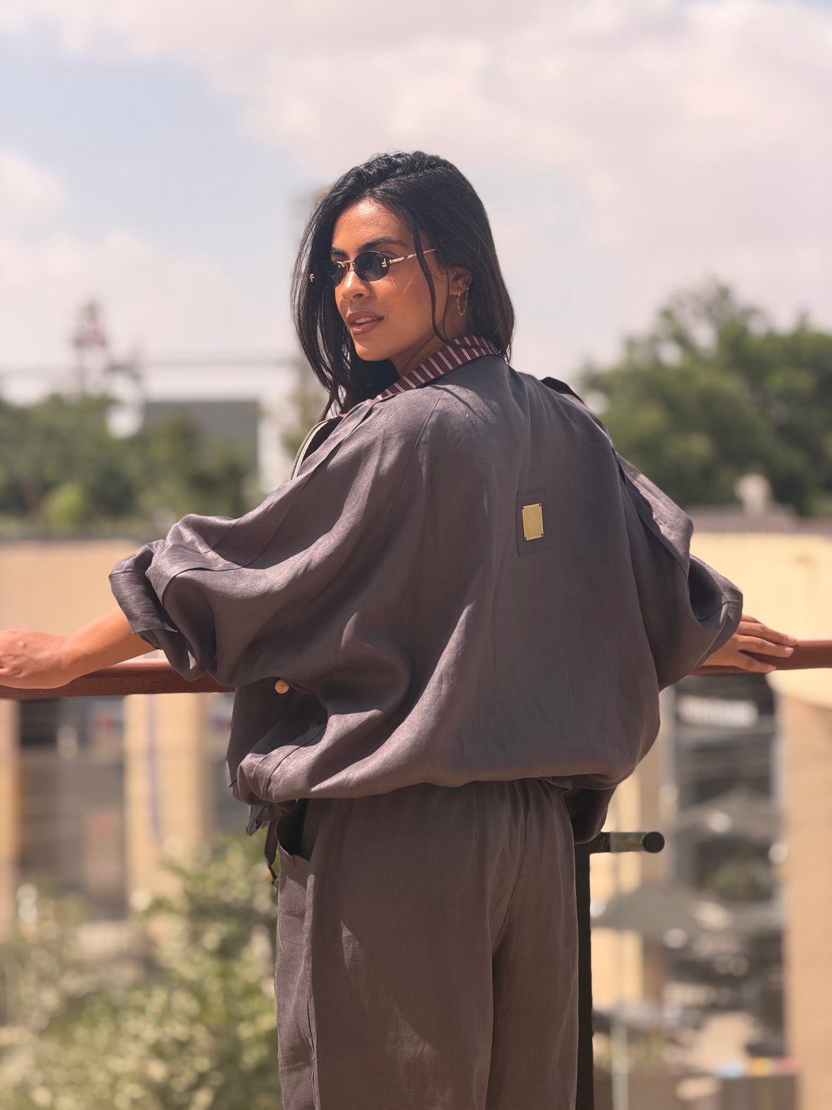 Hooded Shirt ( Grey )
