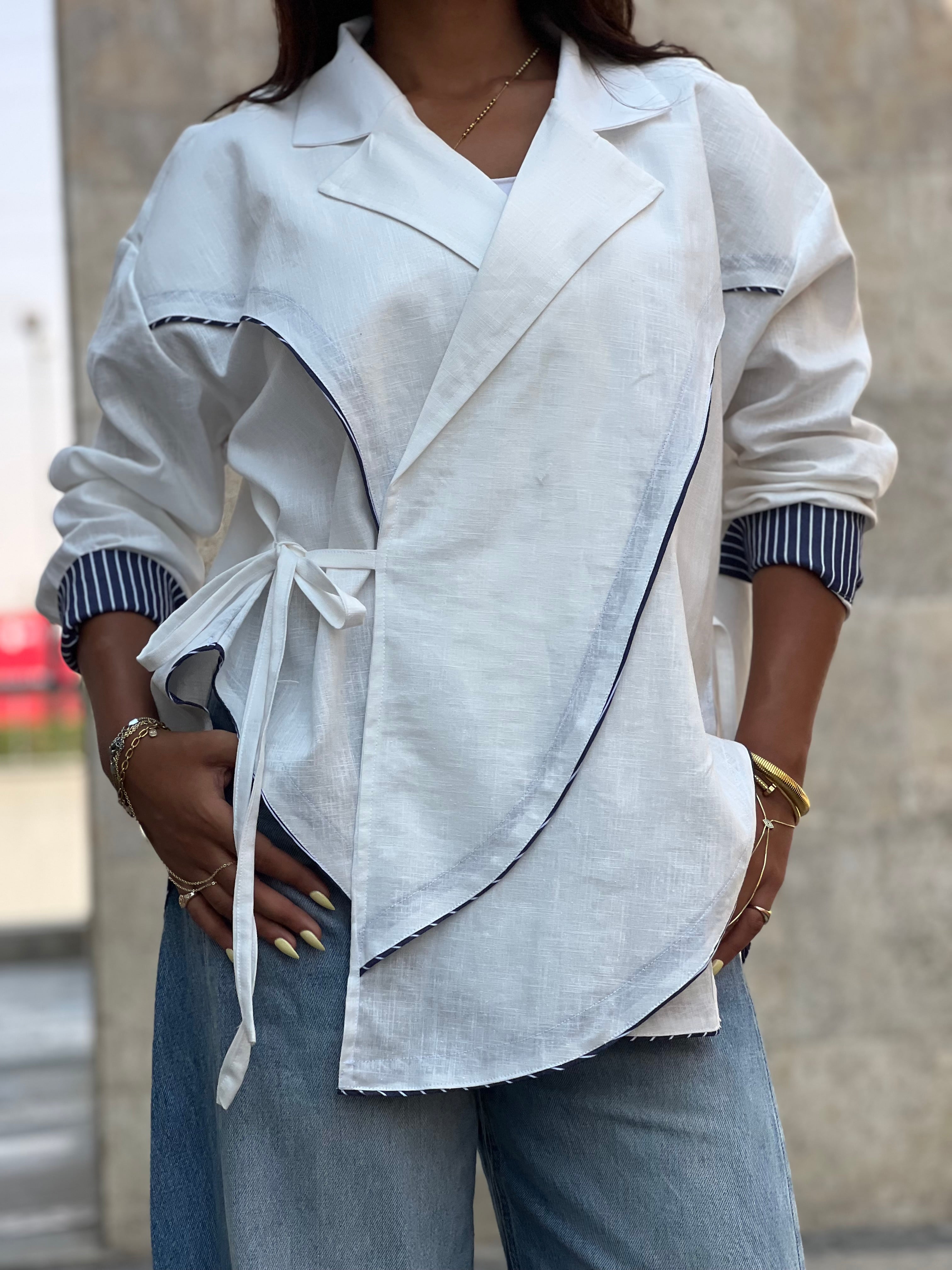 Cross-over Shirt (white)