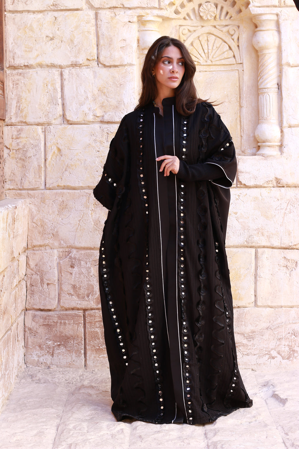 Crown of Shadows Royal Black Kaftan🌙✨