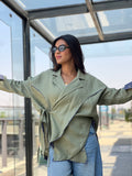 Cross-over Shirt (olive)
