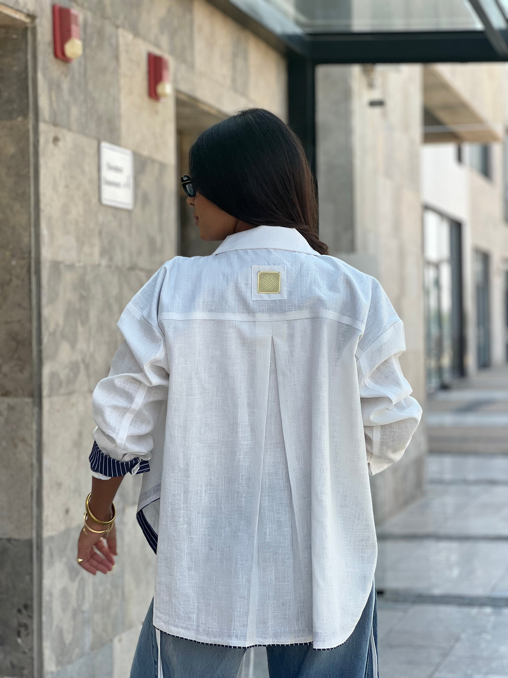 Cross-over Shirt (white)