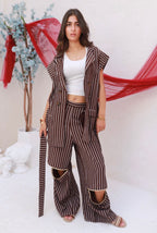 Cocoa Stripes Suit