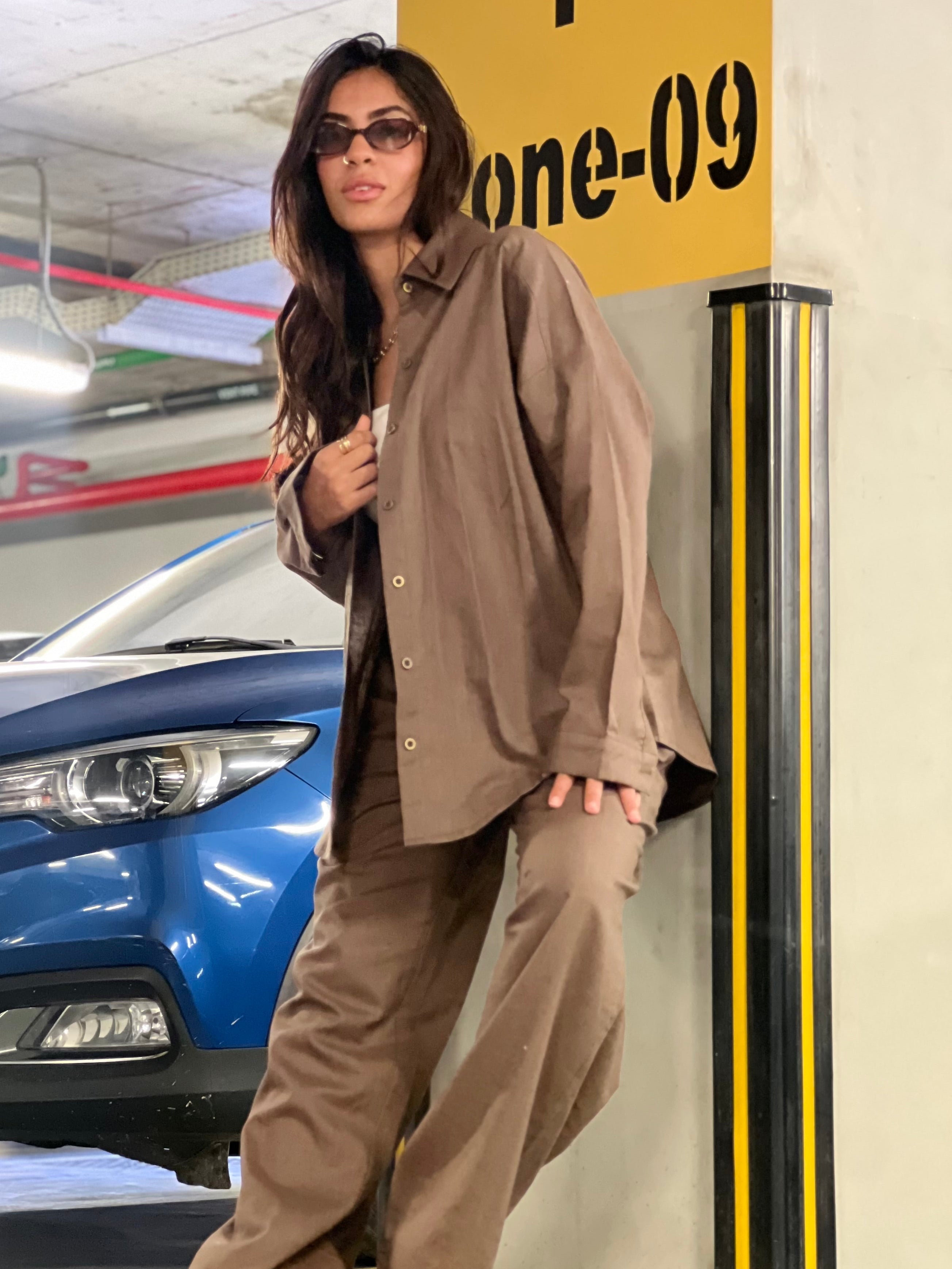 Truffle Linen Suit