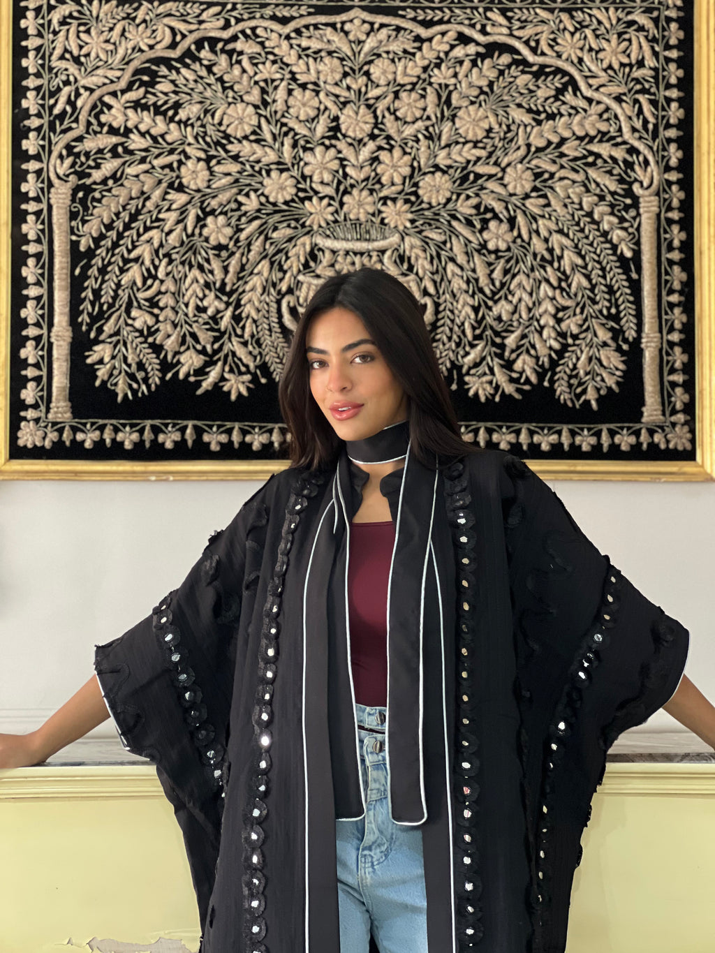 Crown of Shadows Royal Black Kaftan🌙✨