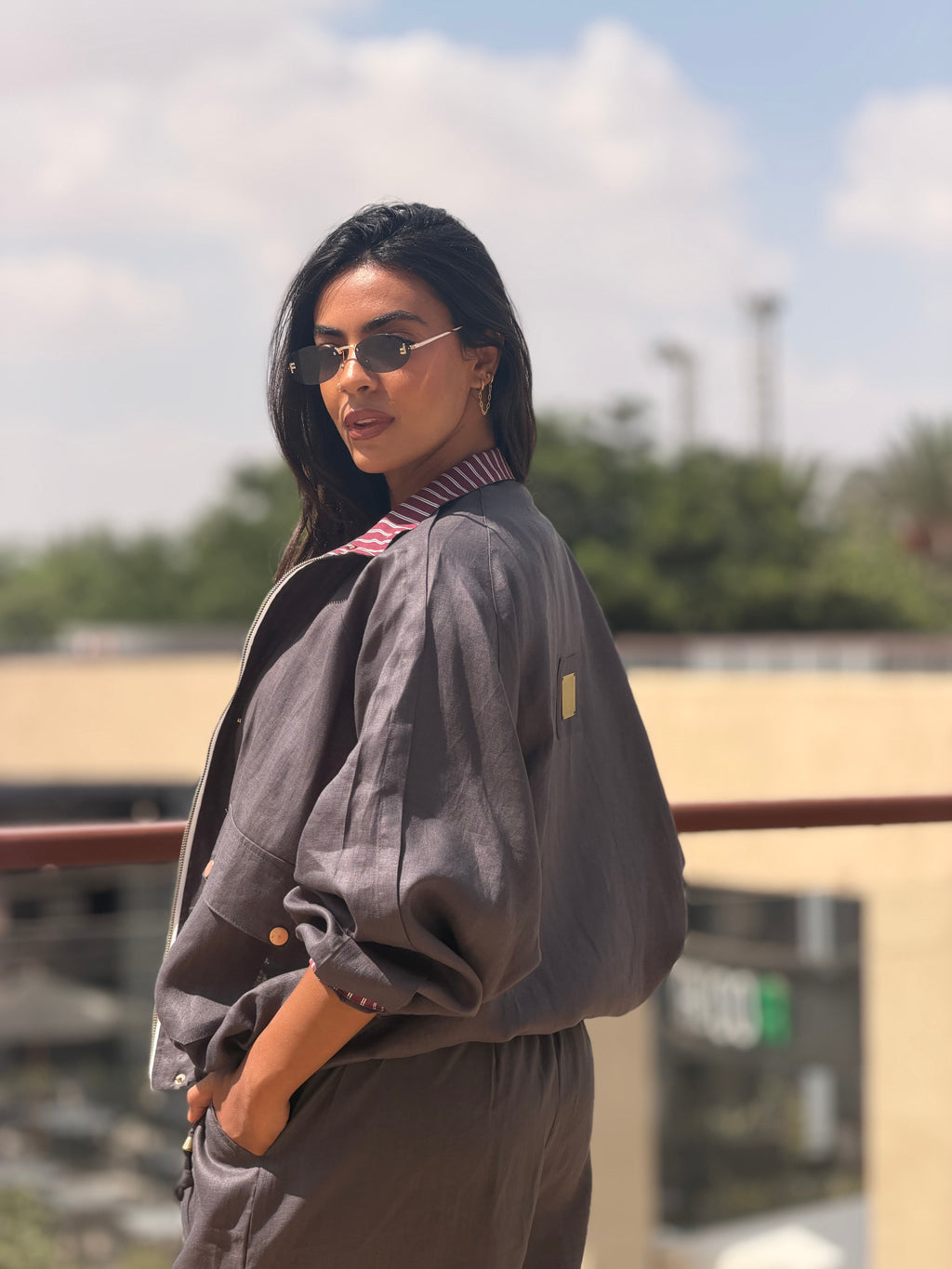 Hooded Shirt ( Grey )