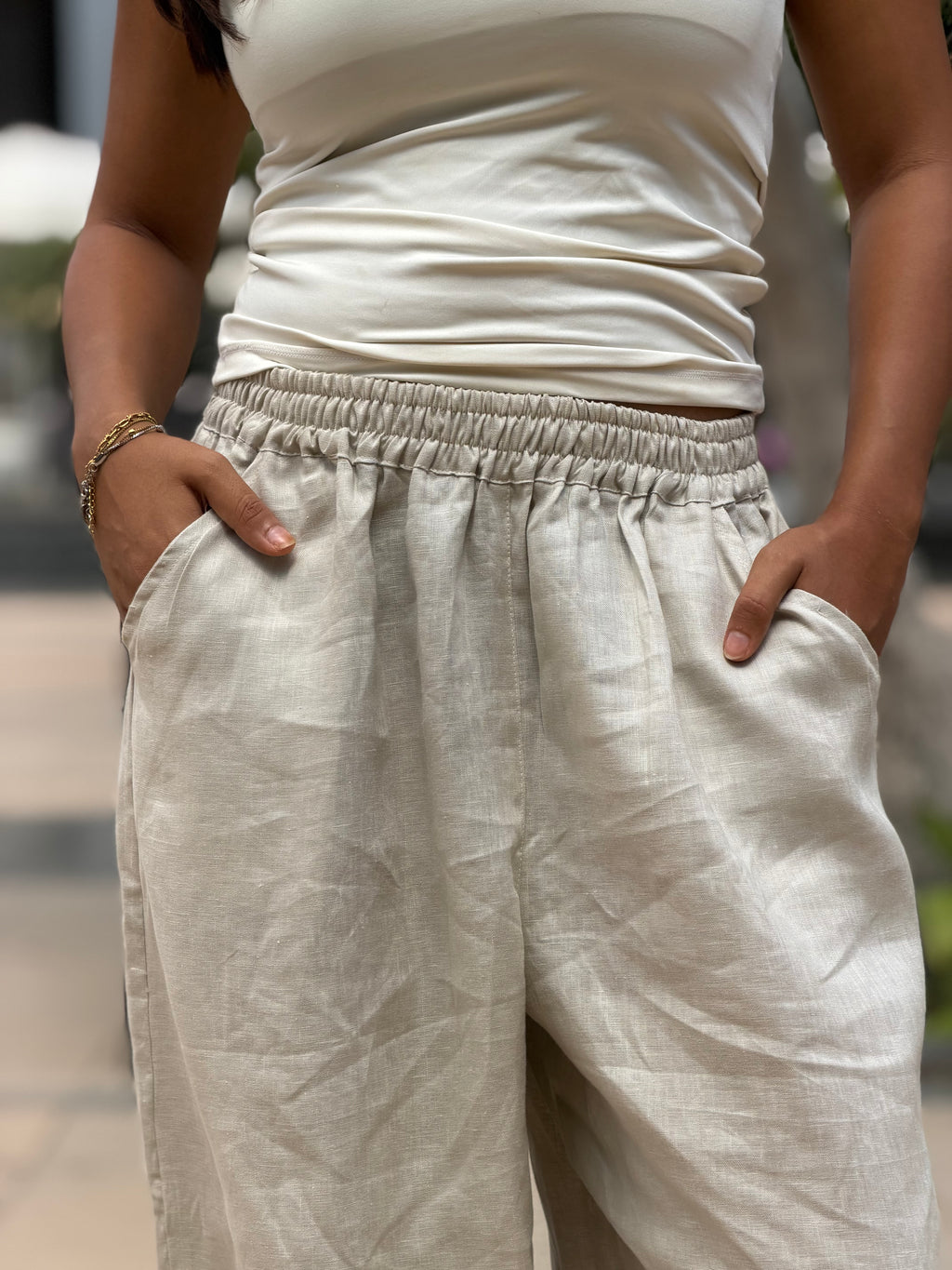 Mila linen pants ( Sand )