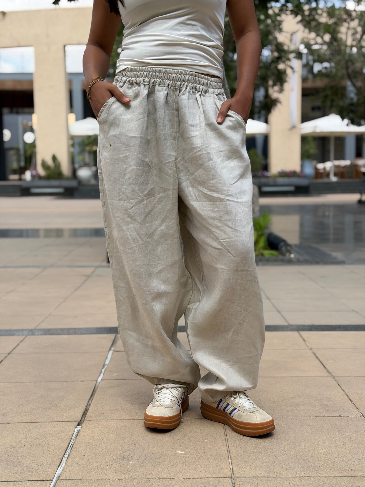 Mila linen pants ( Sand )
