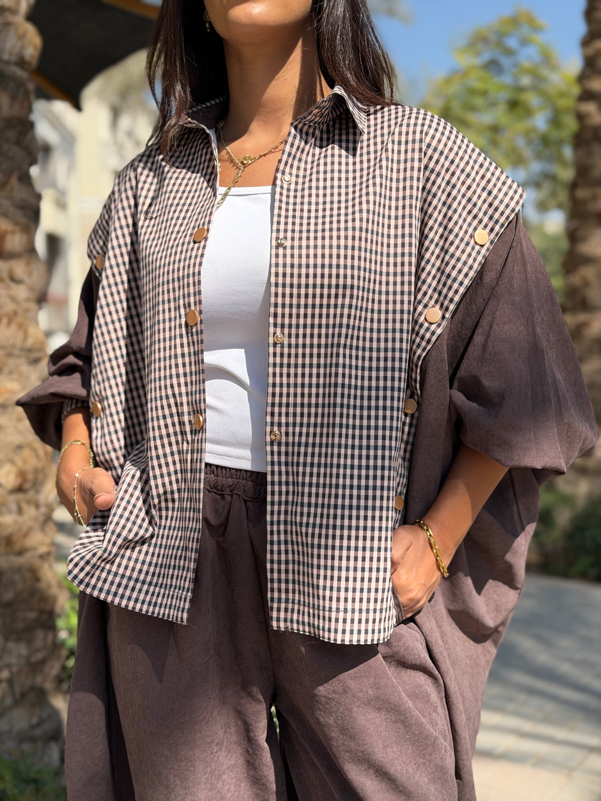 Checkmate Shirt (Brown)