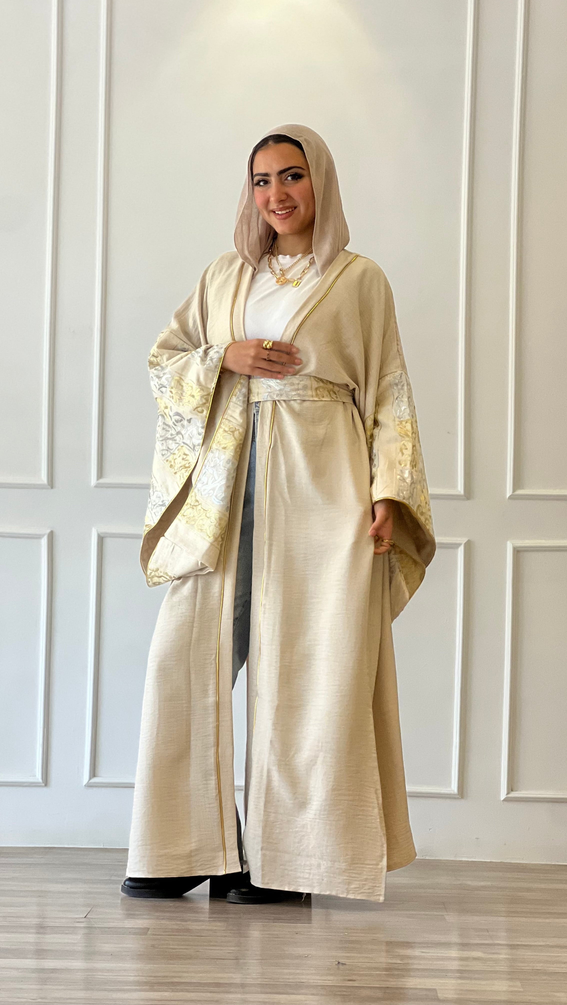 Elegant Beige Kaftan