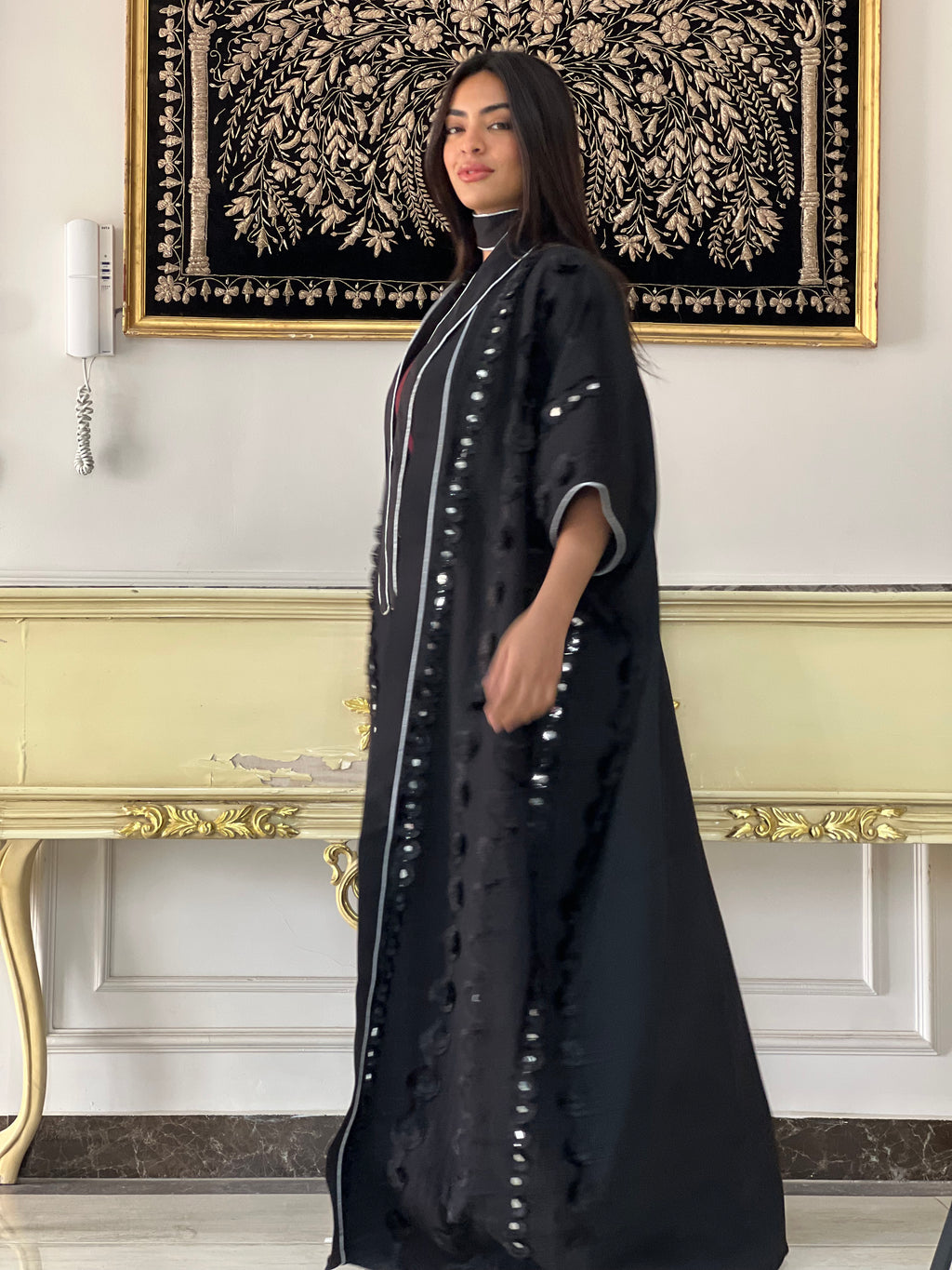 Crown of Shadows Royal Black Kaftan🌙✨