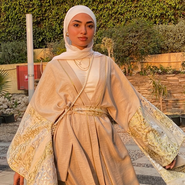 Elegant Beige Kaftan
