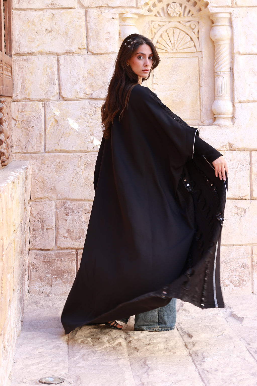Crown of Shadows Royal Black Kaftan🌙✨