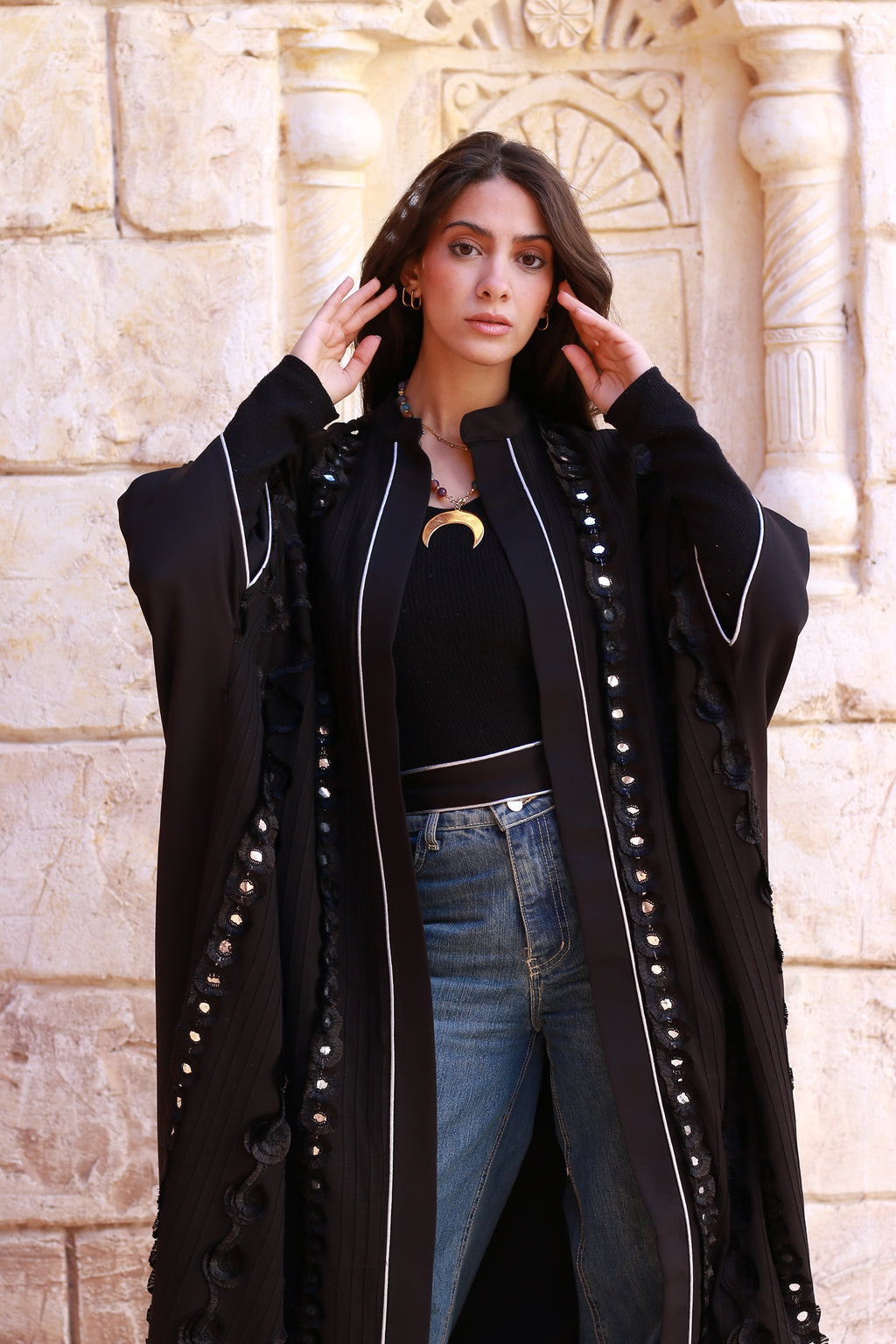 Crown of Shadows Royal Black Kaftan🌙✨