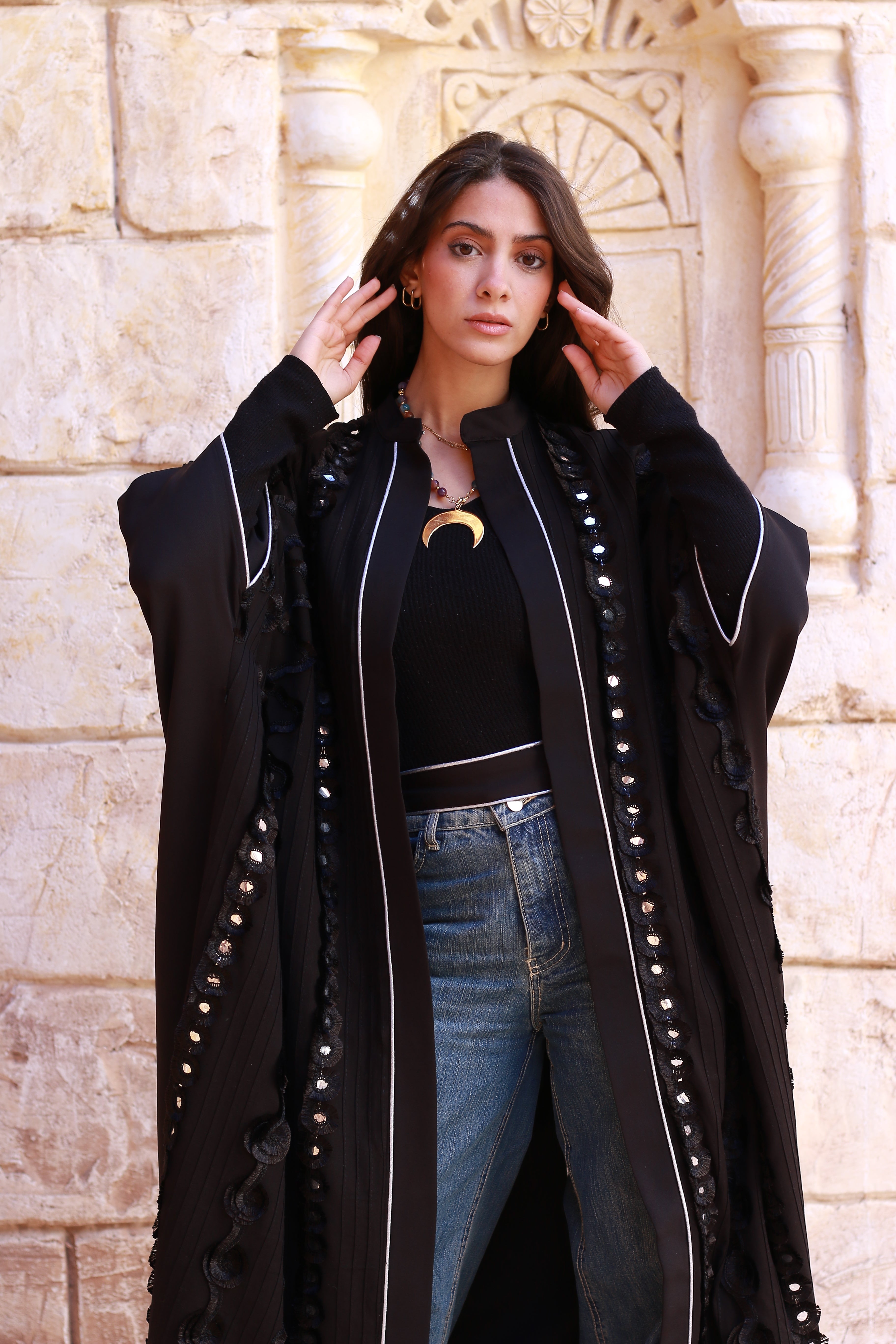 Crown of Shadows Royal Black Kaftan🌙✨