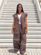 Cocoa Stripes Suit
