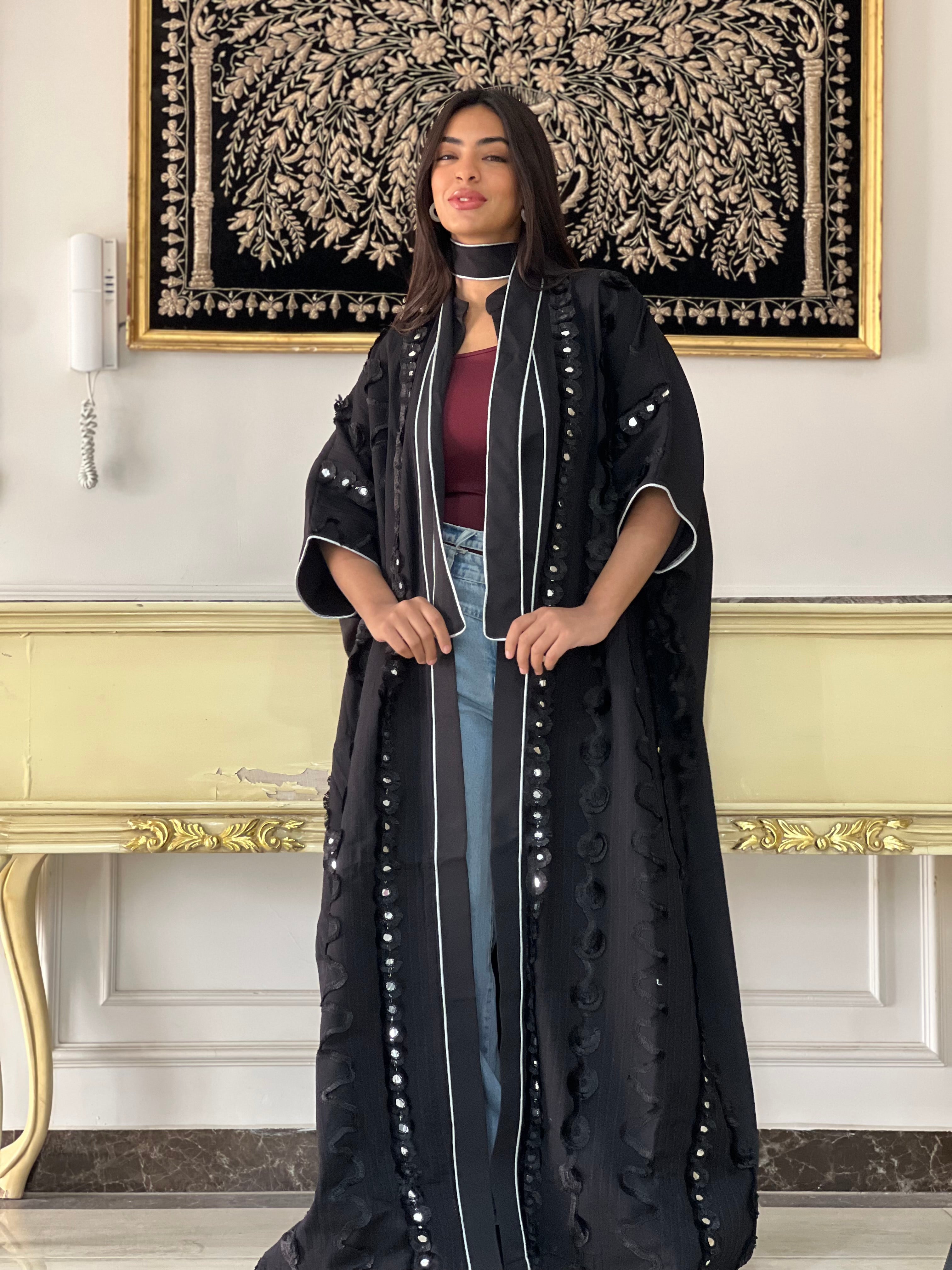 Crown of Shadows Royal Black Kaftan🌙✨