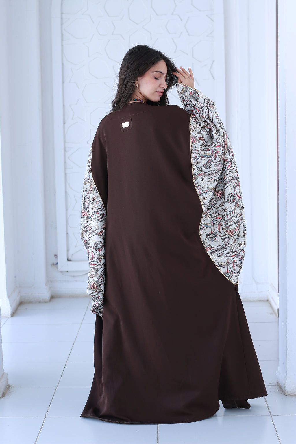 Chocolate Brown Embroidered Kaftan🌙✨