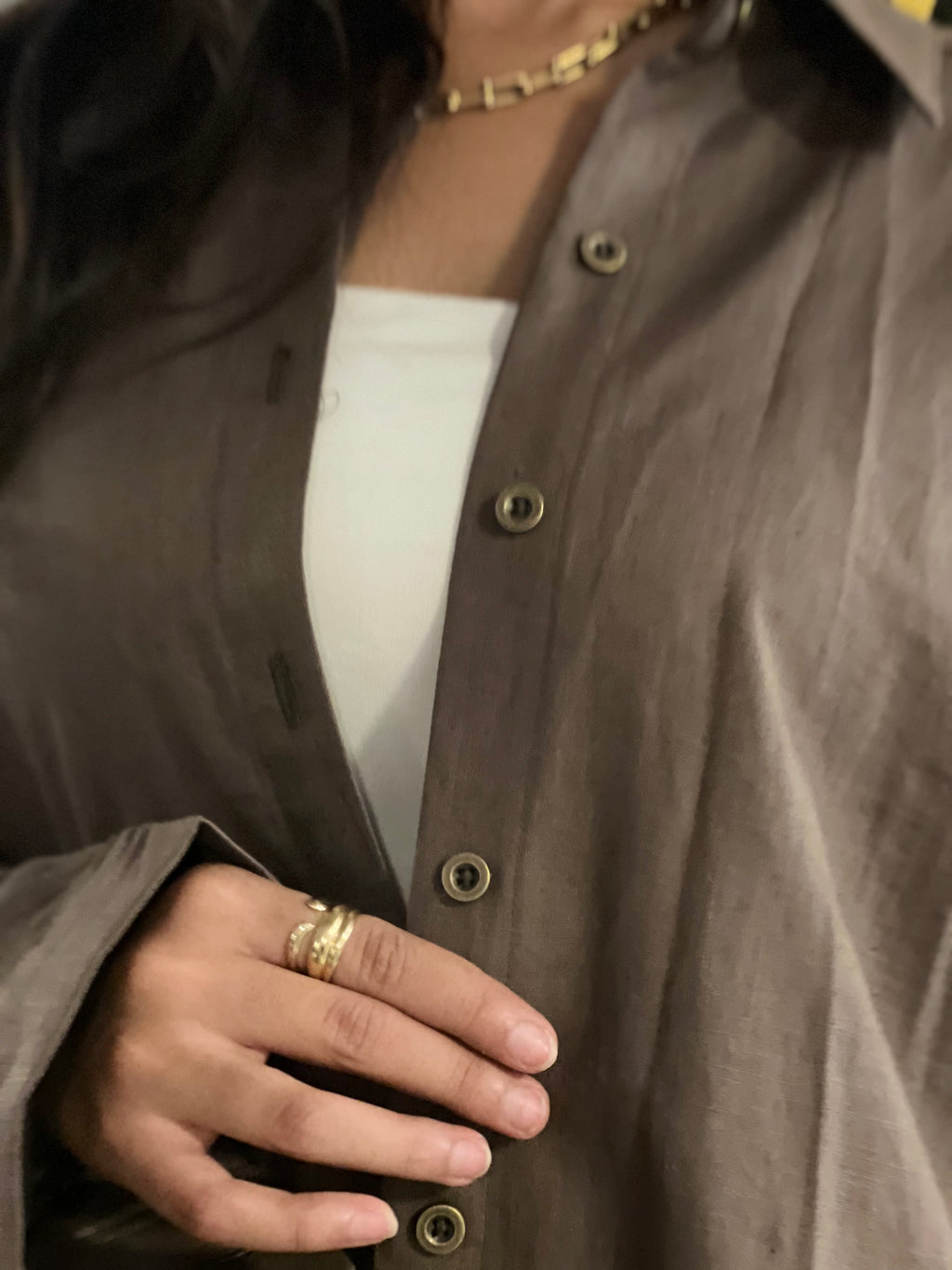 Truffle Linen Suit