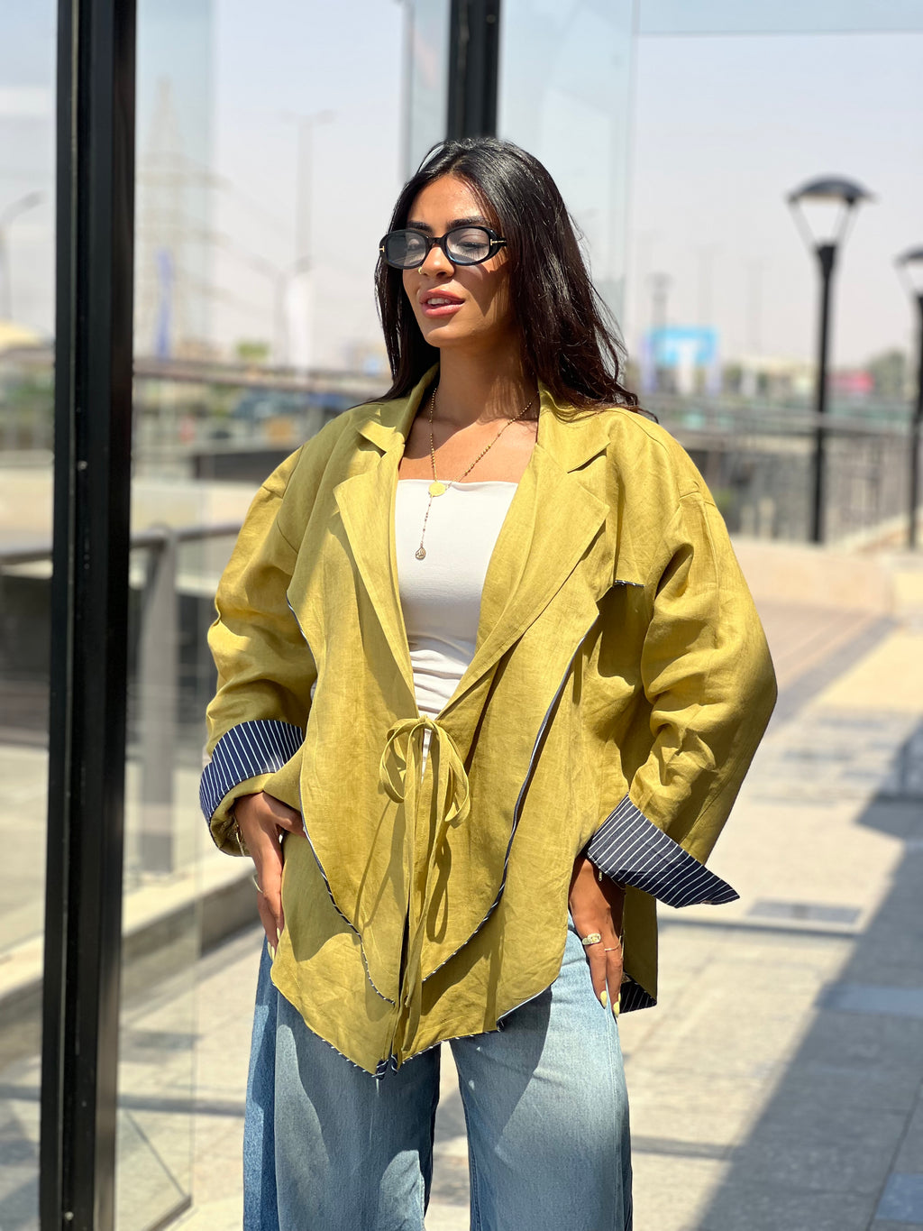 Cross-over Shirt (Mustard)