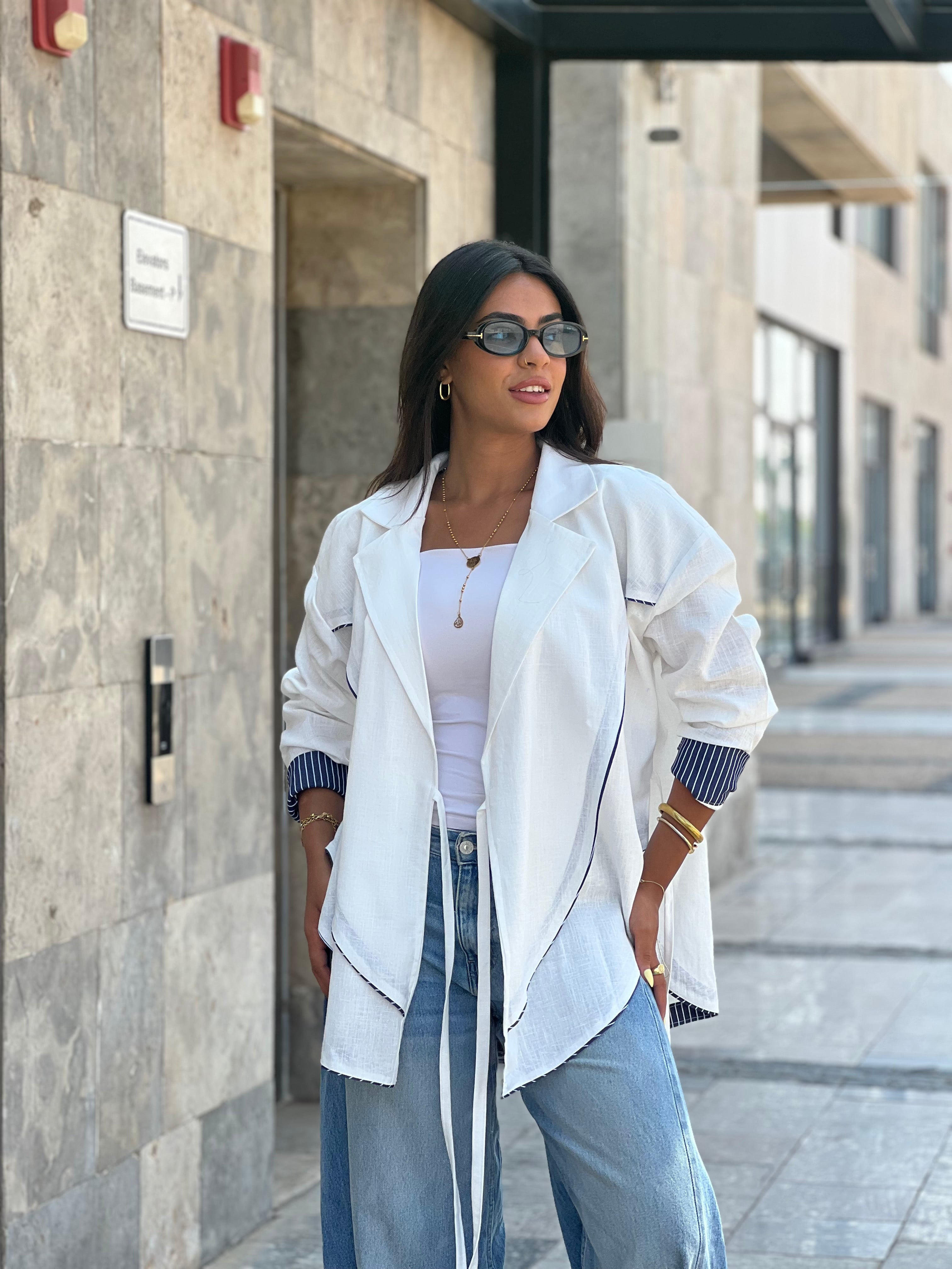 Cross-over Shirt (white)