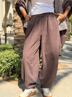 Checkmate pants ( chocolate brown)