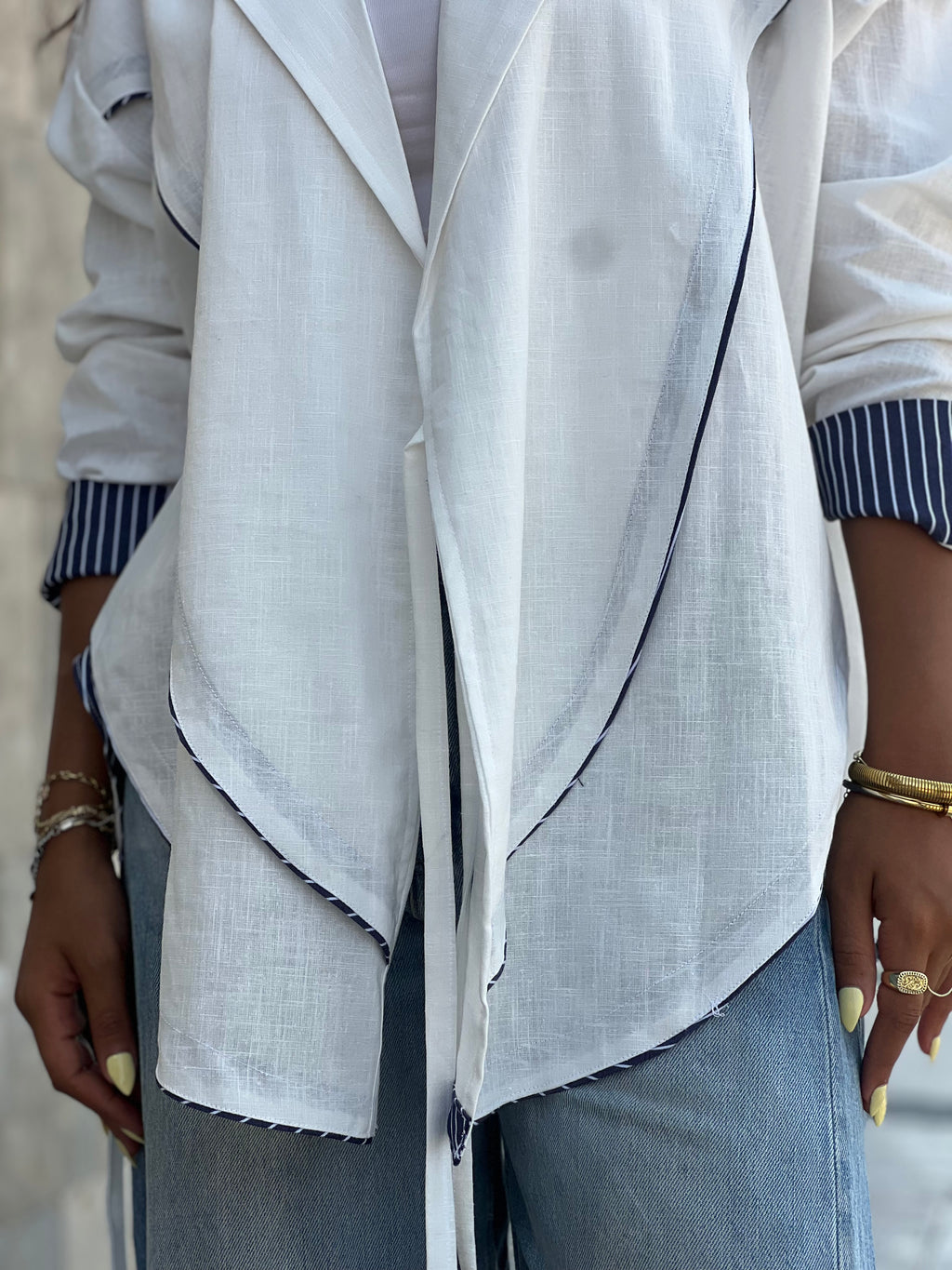 Cross-over Shirt (white)