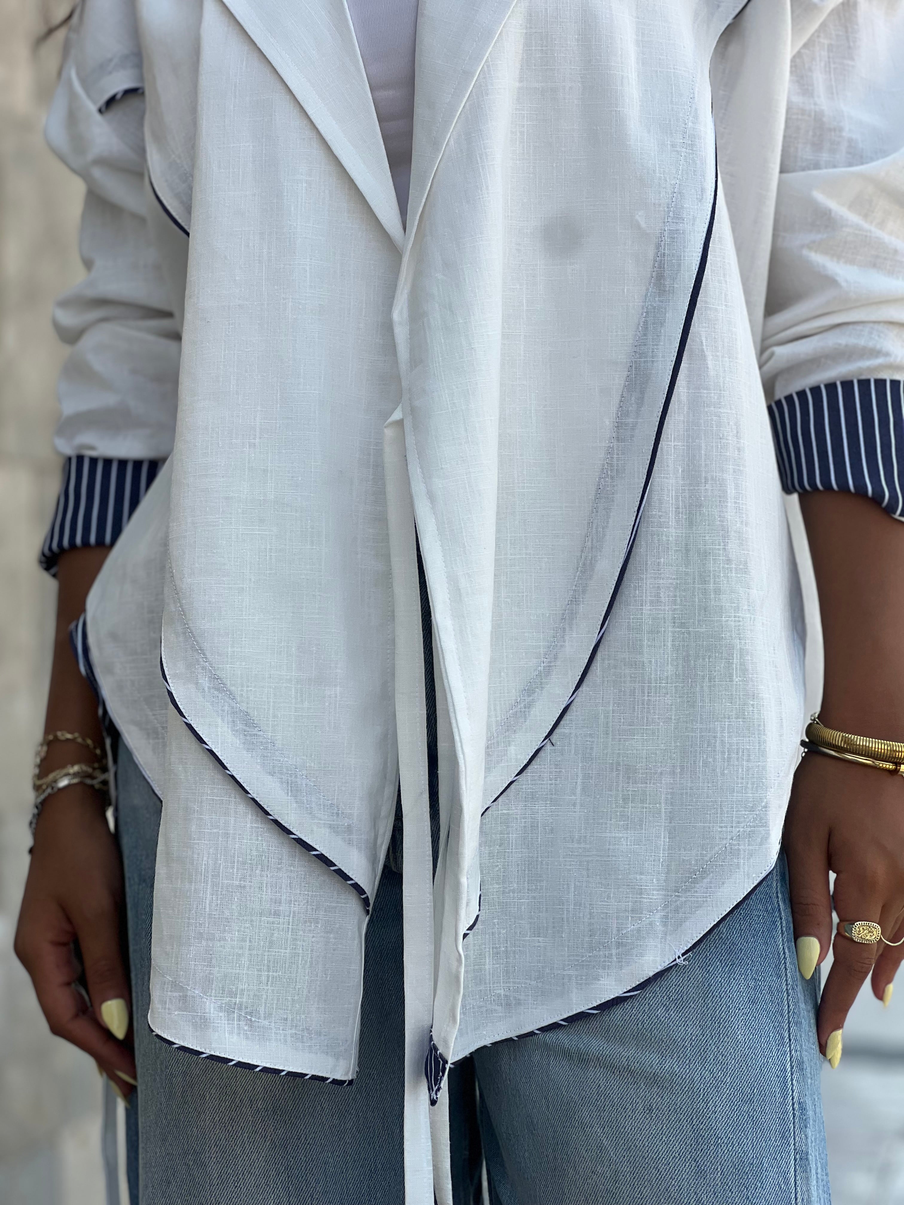Cross-over Shirt (white)