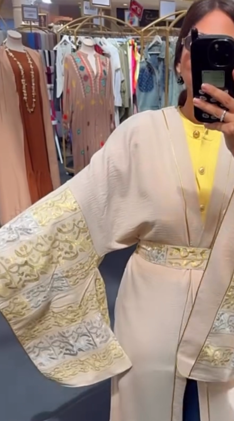 Elegant Beige Kaftan