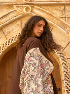Chocolate Brown Embroidered Kaftan🌙✨