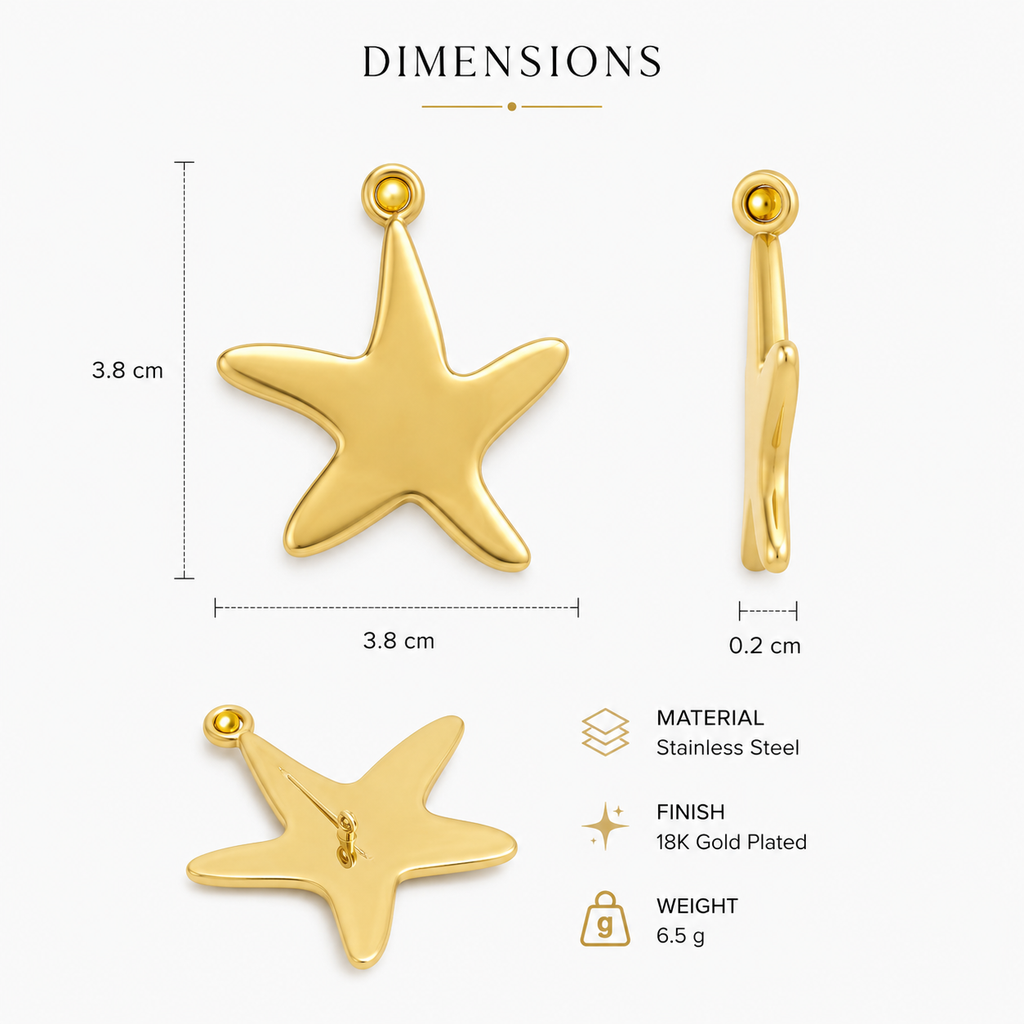 Gold-Plated Star Charm ⭐