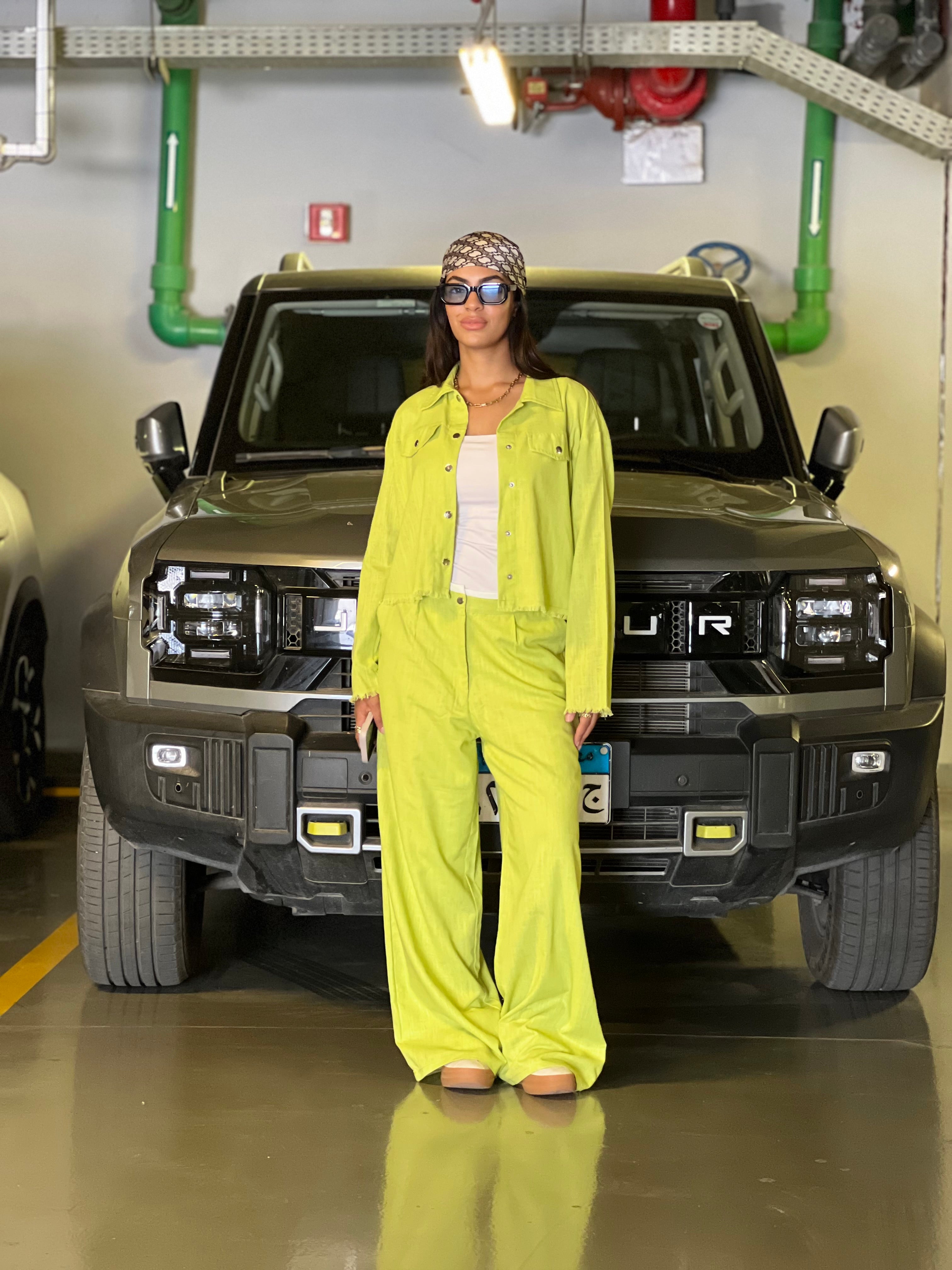 Lime Glow Suit