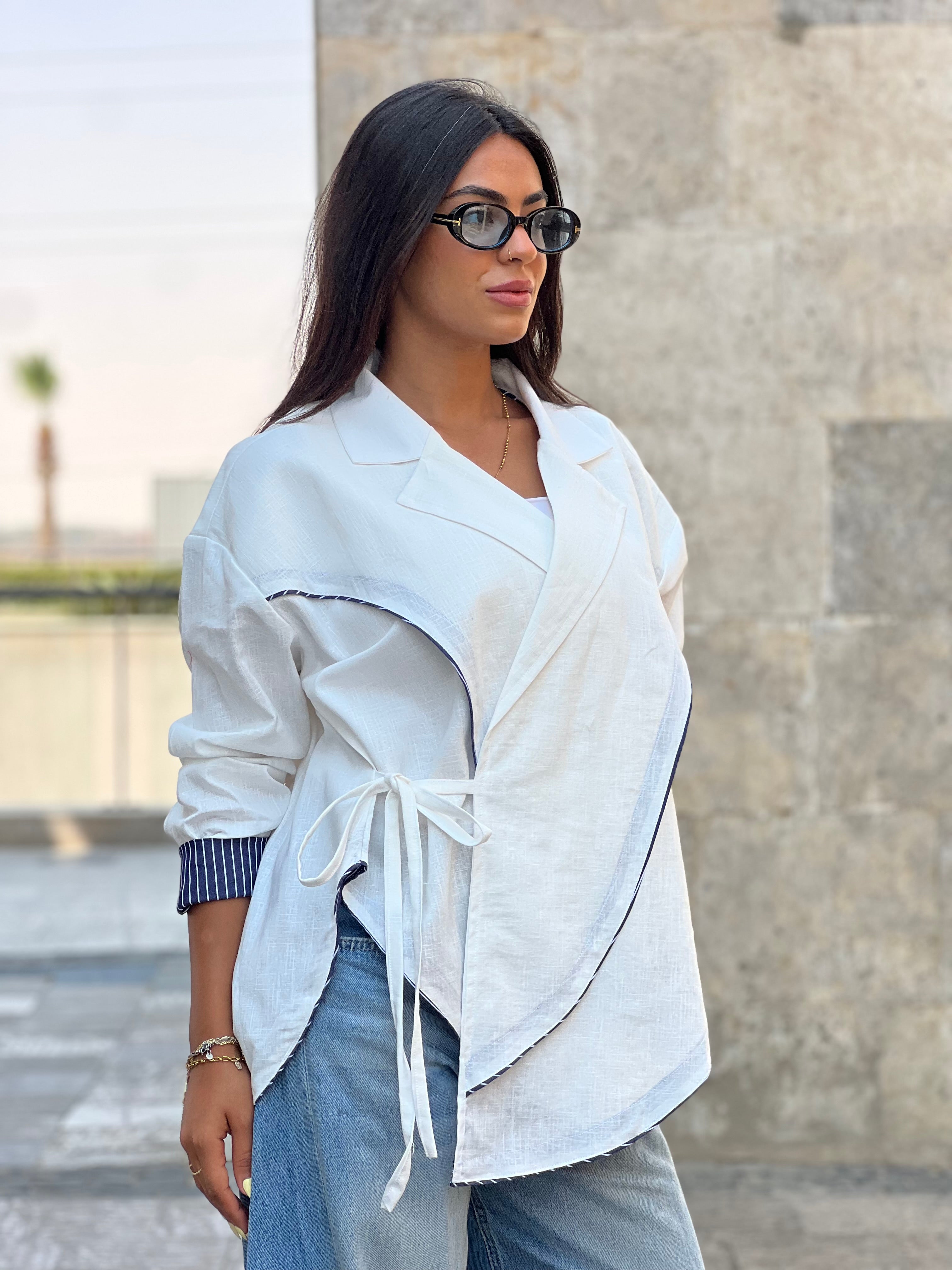 Cross-over Shirt (white)