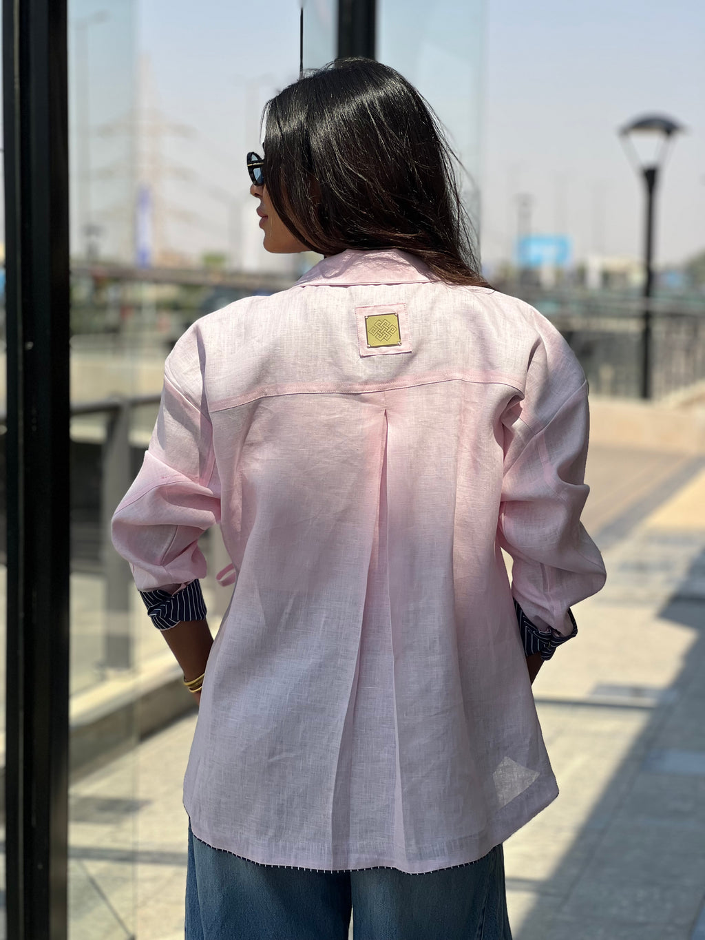 Cross-over Shirt (pink)