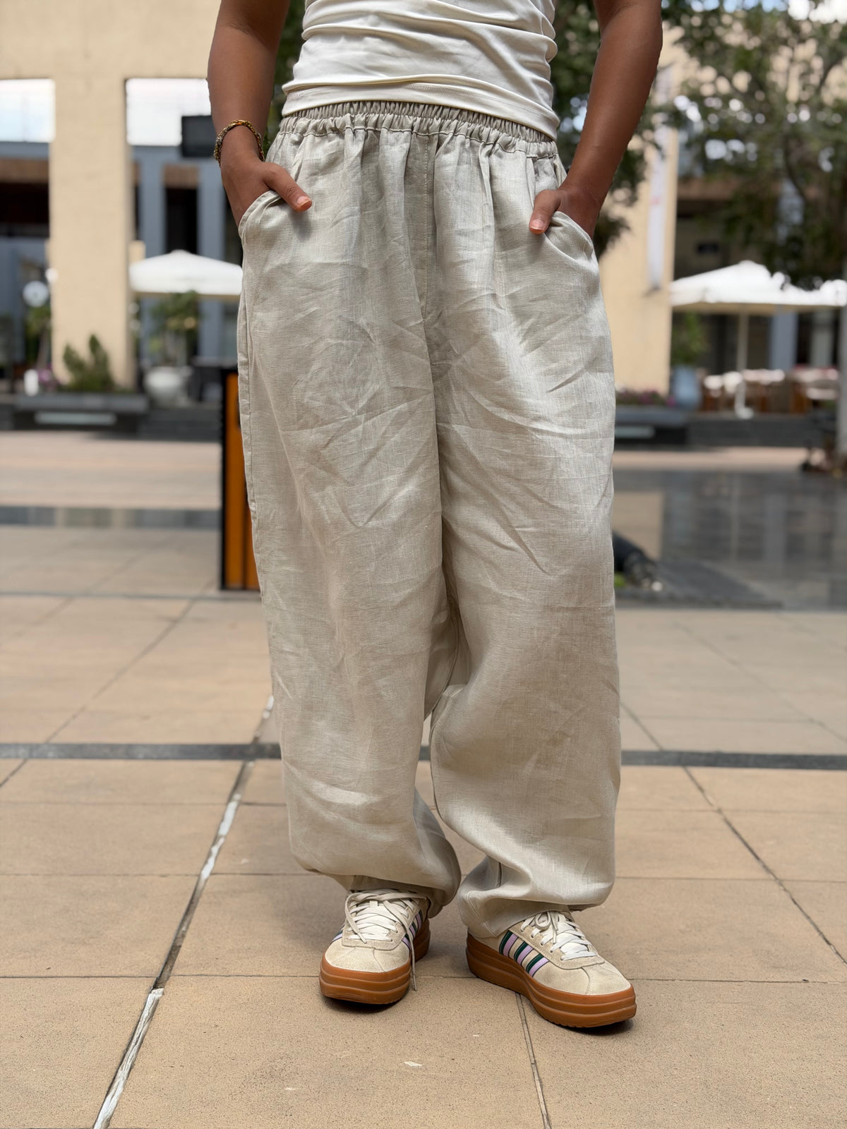 Mila linen pants ( Sand )