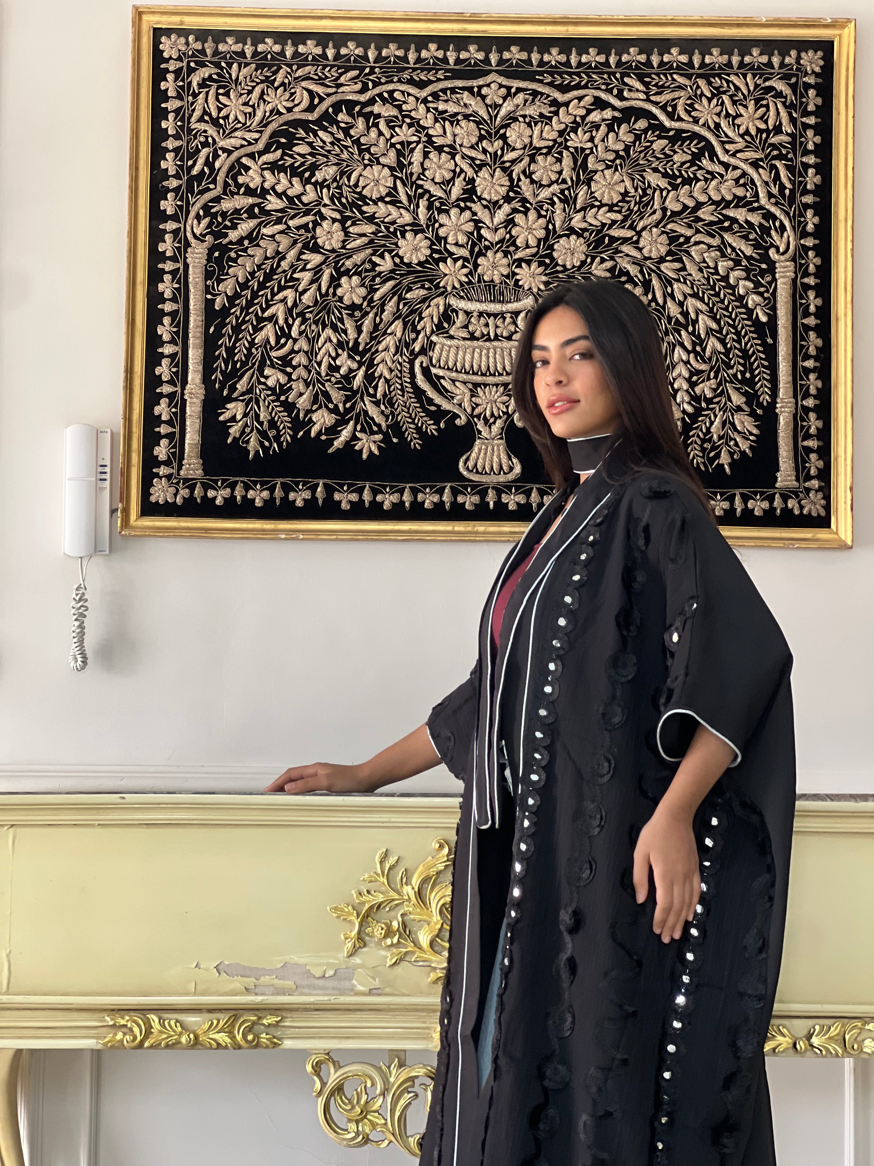 Crown of Shadows Royal Black Kaftan🌙✨