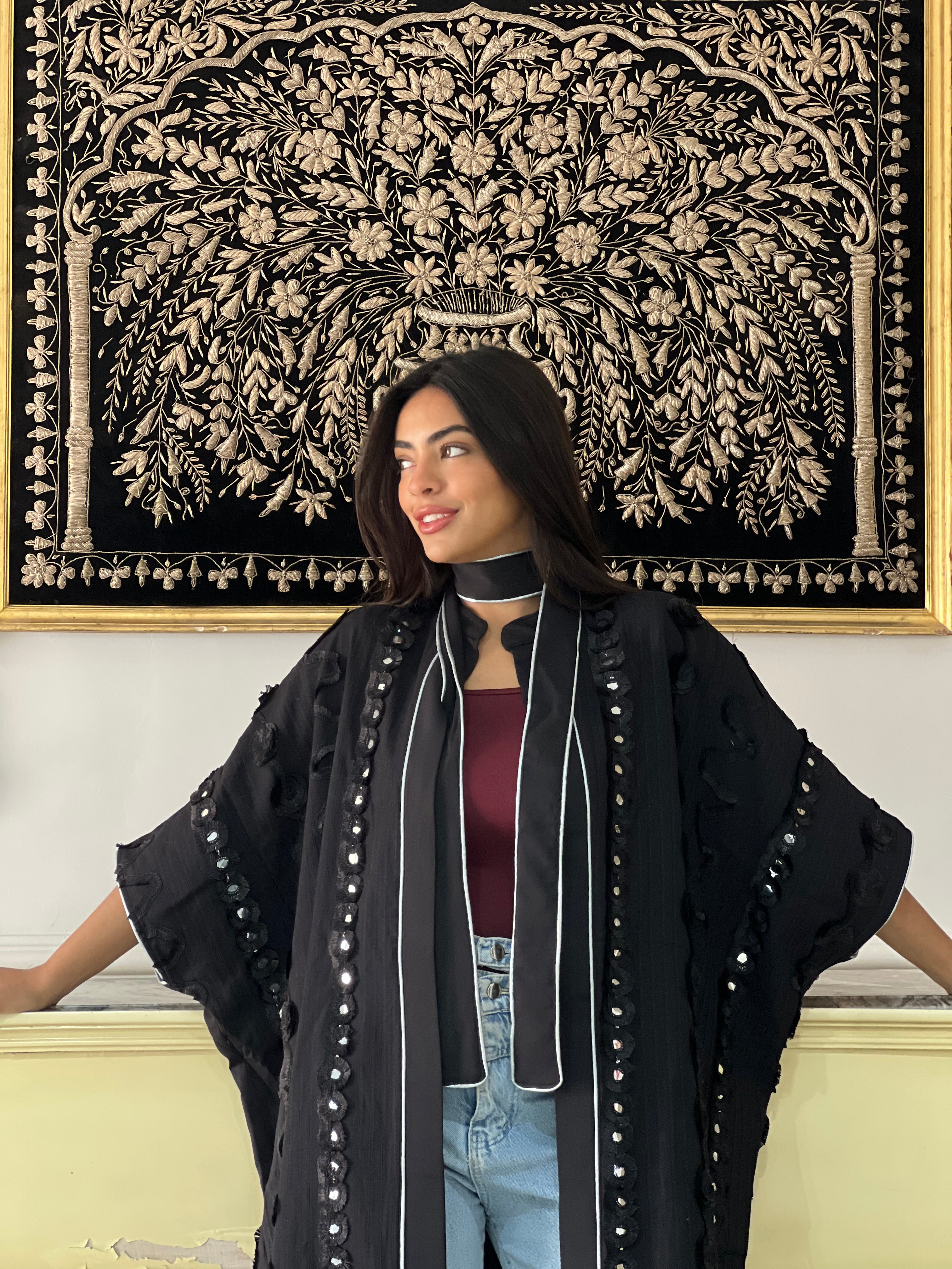 Crown of Shadows Royal Black Kaftan🌙✨
