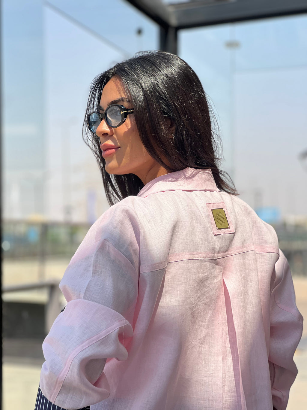 Cross-over Shirt (pink)
