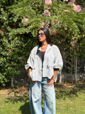 Stripped Bomber Overshirt